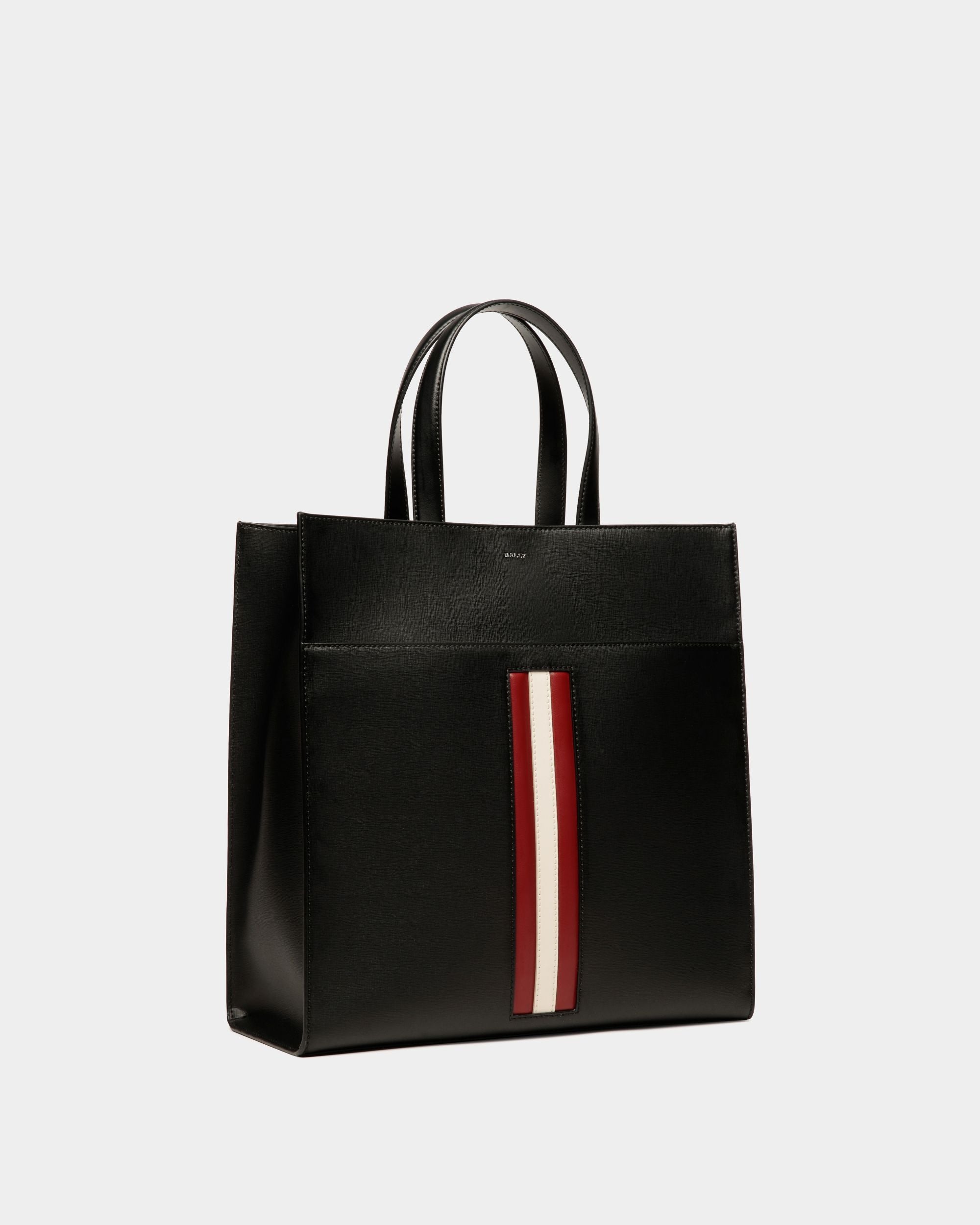 Mythos Tote In Black Recycled Leather - Men's - Bally - 03