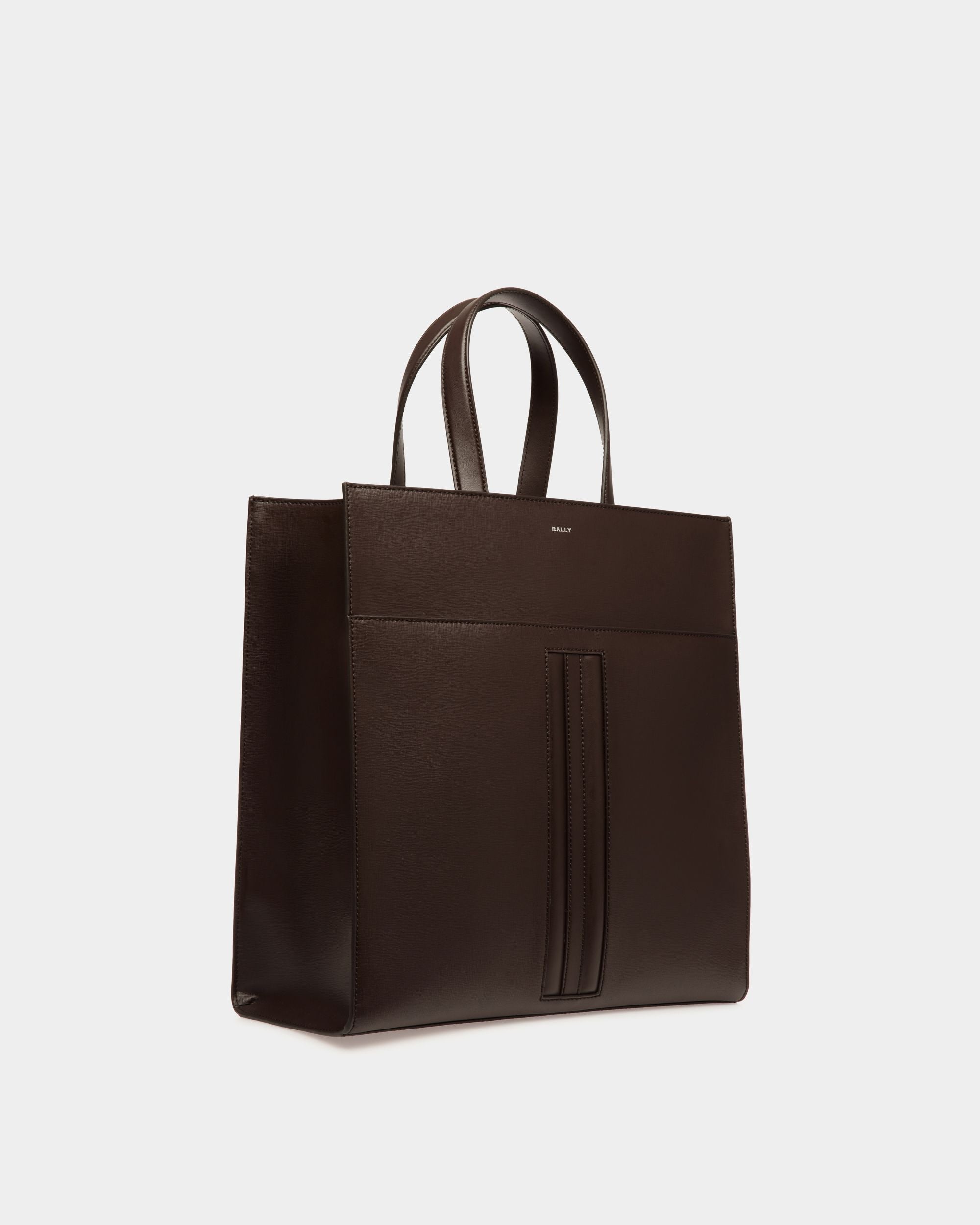 Mythos Tragetasche Aus Recyceltem Leder In Ebenholz - Uomo - Bally - 04