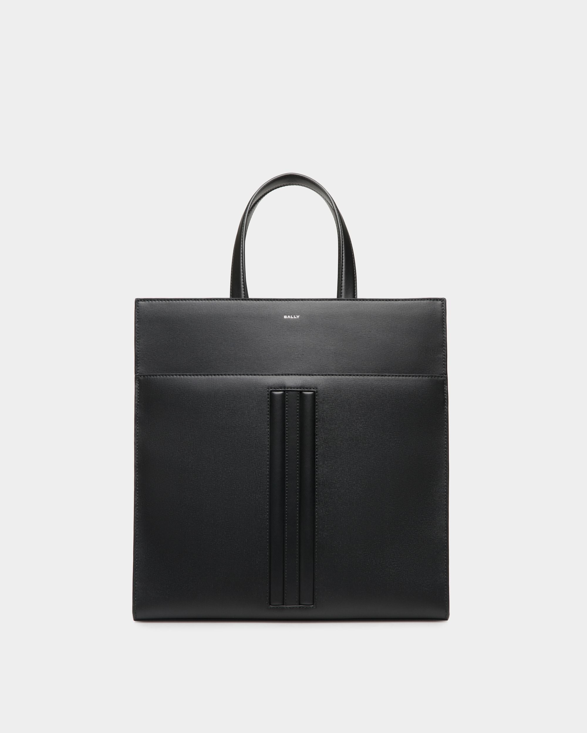 Tote Bag Mythos In Pelle Riciclata Nera - Uomo - Bally - 01