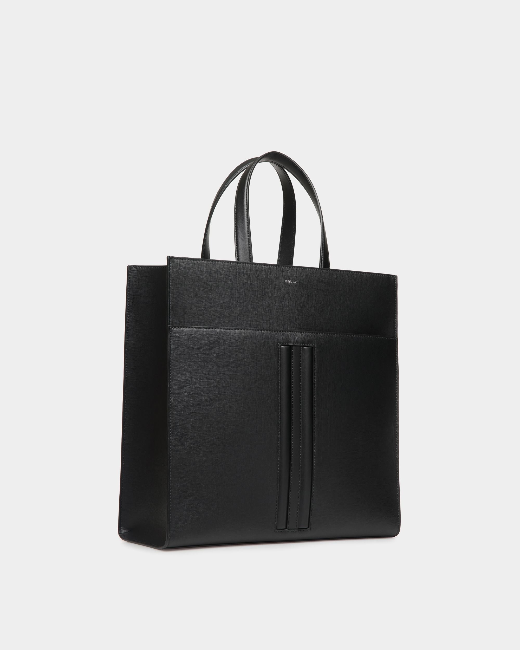 Tote Bag Mythos In Pelle Riciclata Nera - Uomo - Bally - 03