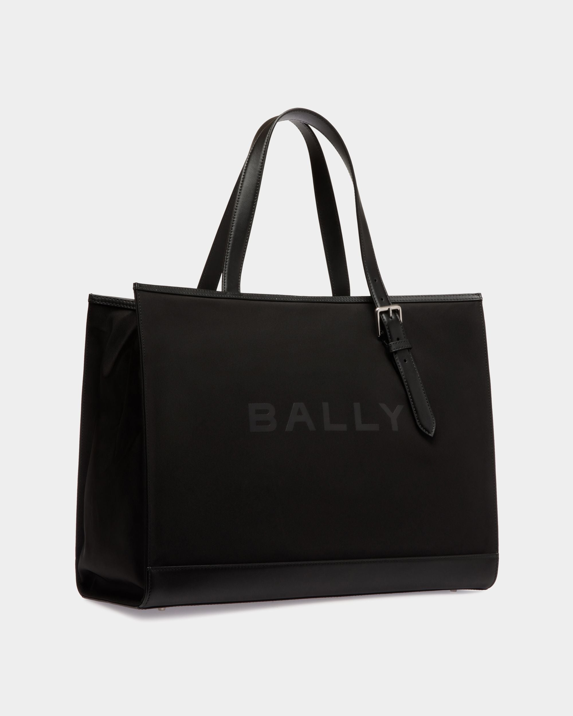 Bar Tragetasche Aus Nylon Und Leder In Schwarz - Herren - Bally - 03