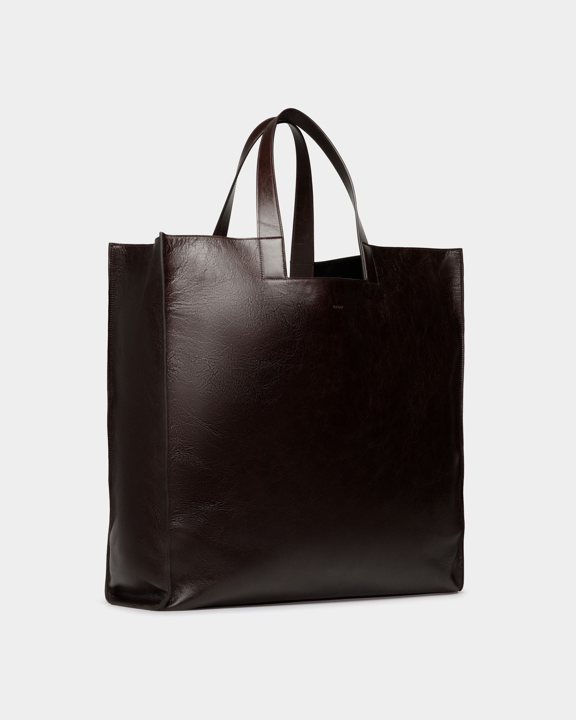 Easy Bally Tote in Ebano Leather - Men's - Bally - 04