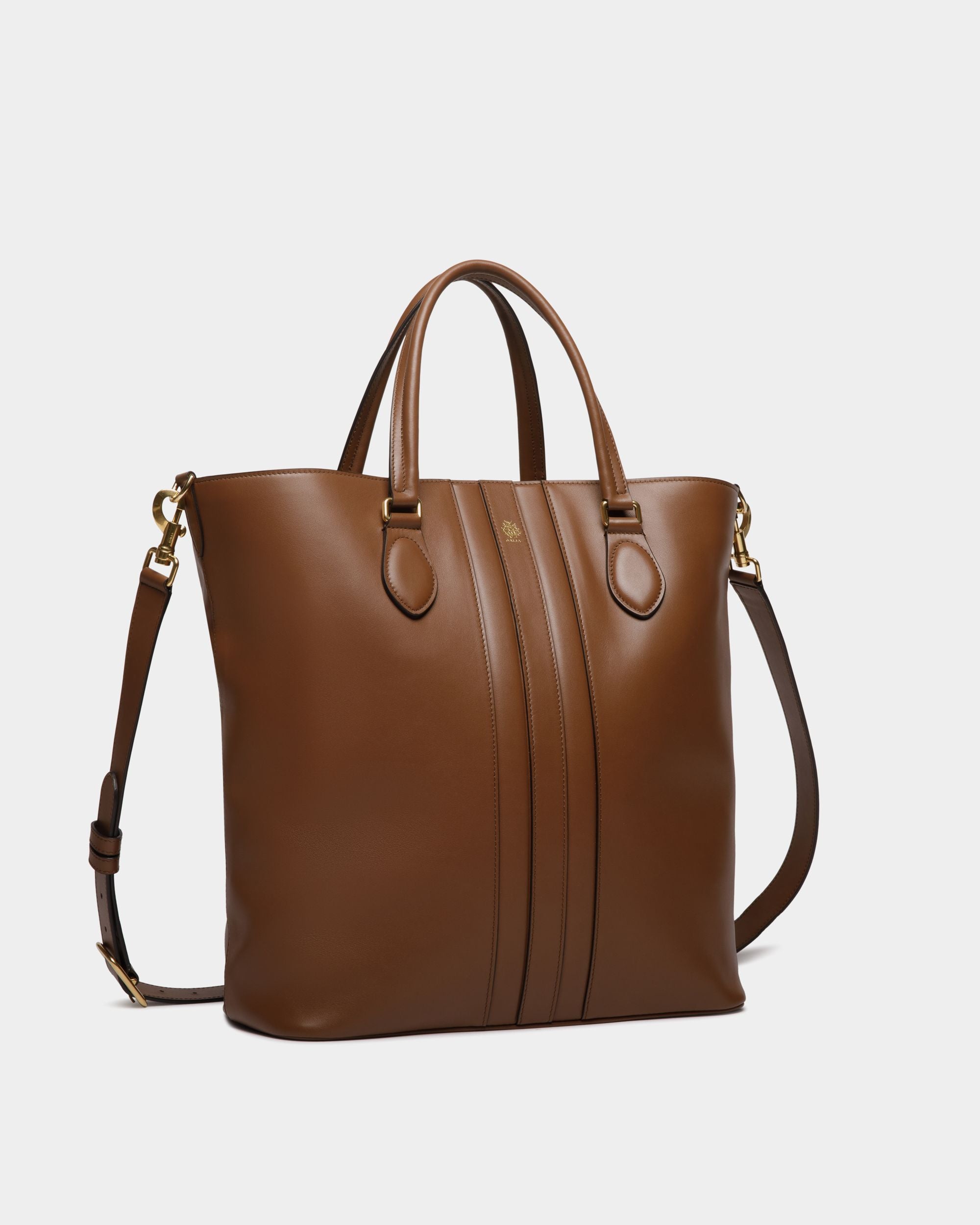 Tote Bag Beckett In Pelle Marrone - Uomo - Bally - 03