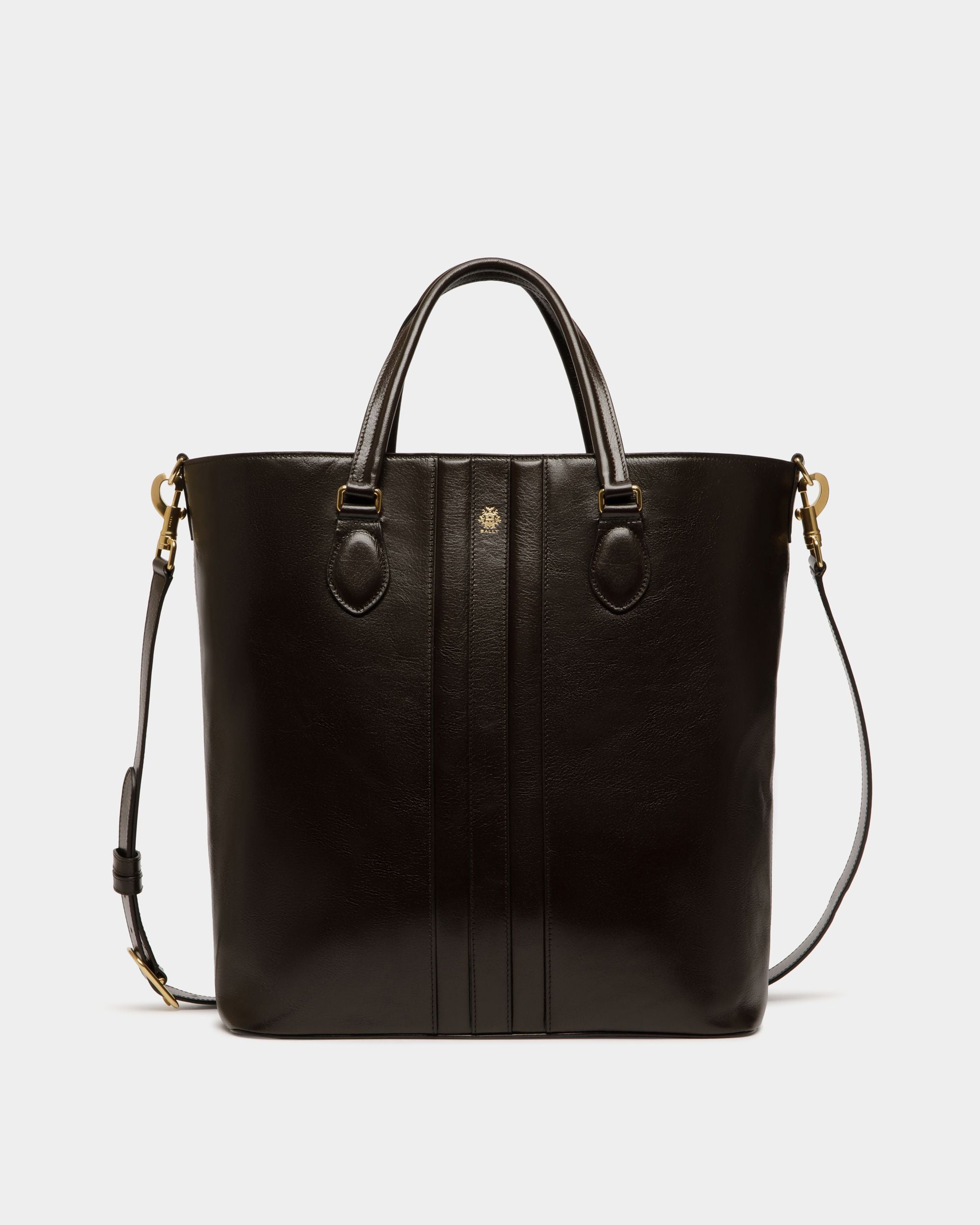 Beckett Tragetasche Aus Leder In Ebenholzschwarz - Herren - Bally - 01