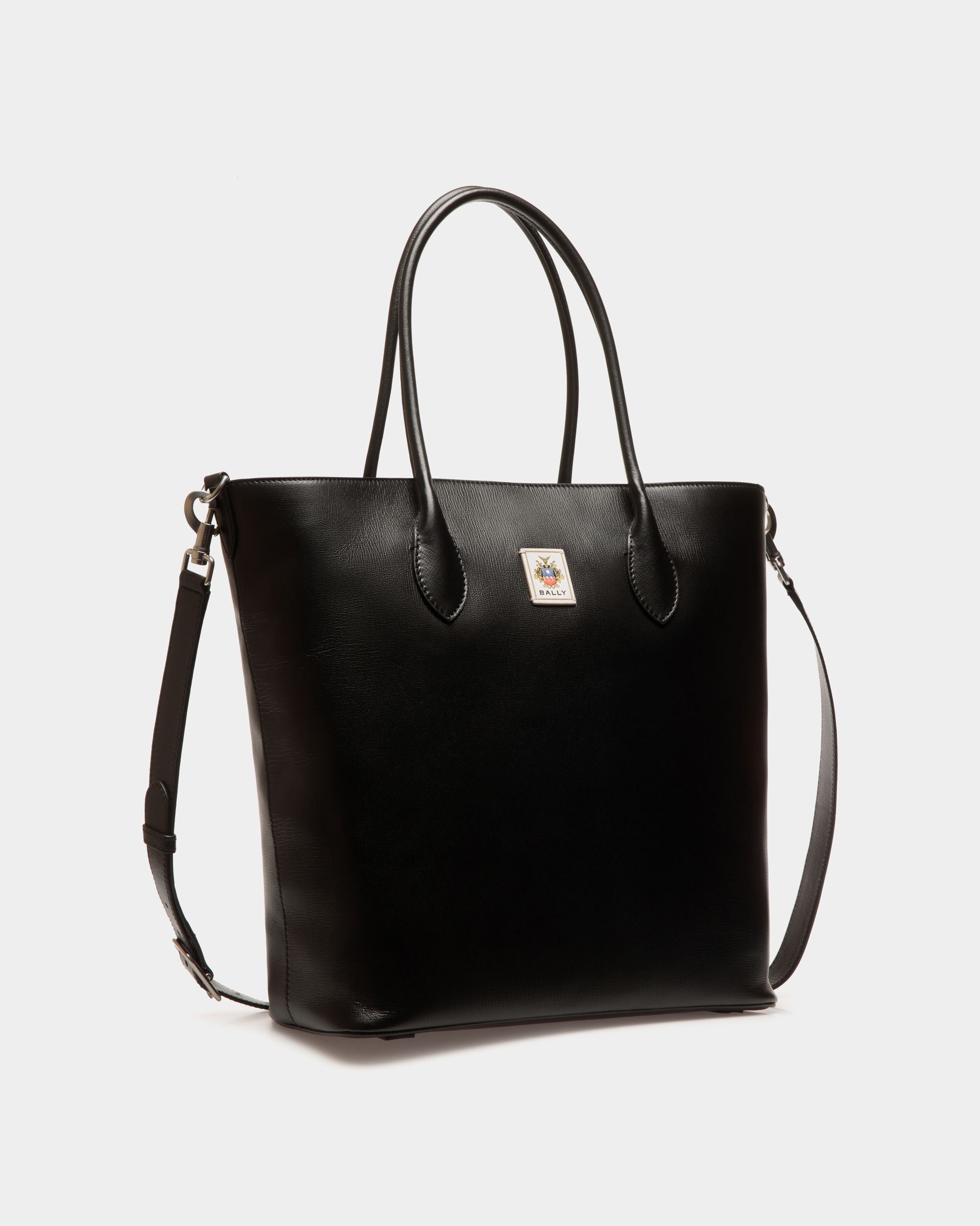 Easy Bally Tote In Black Leather - Men's - Bally - 04