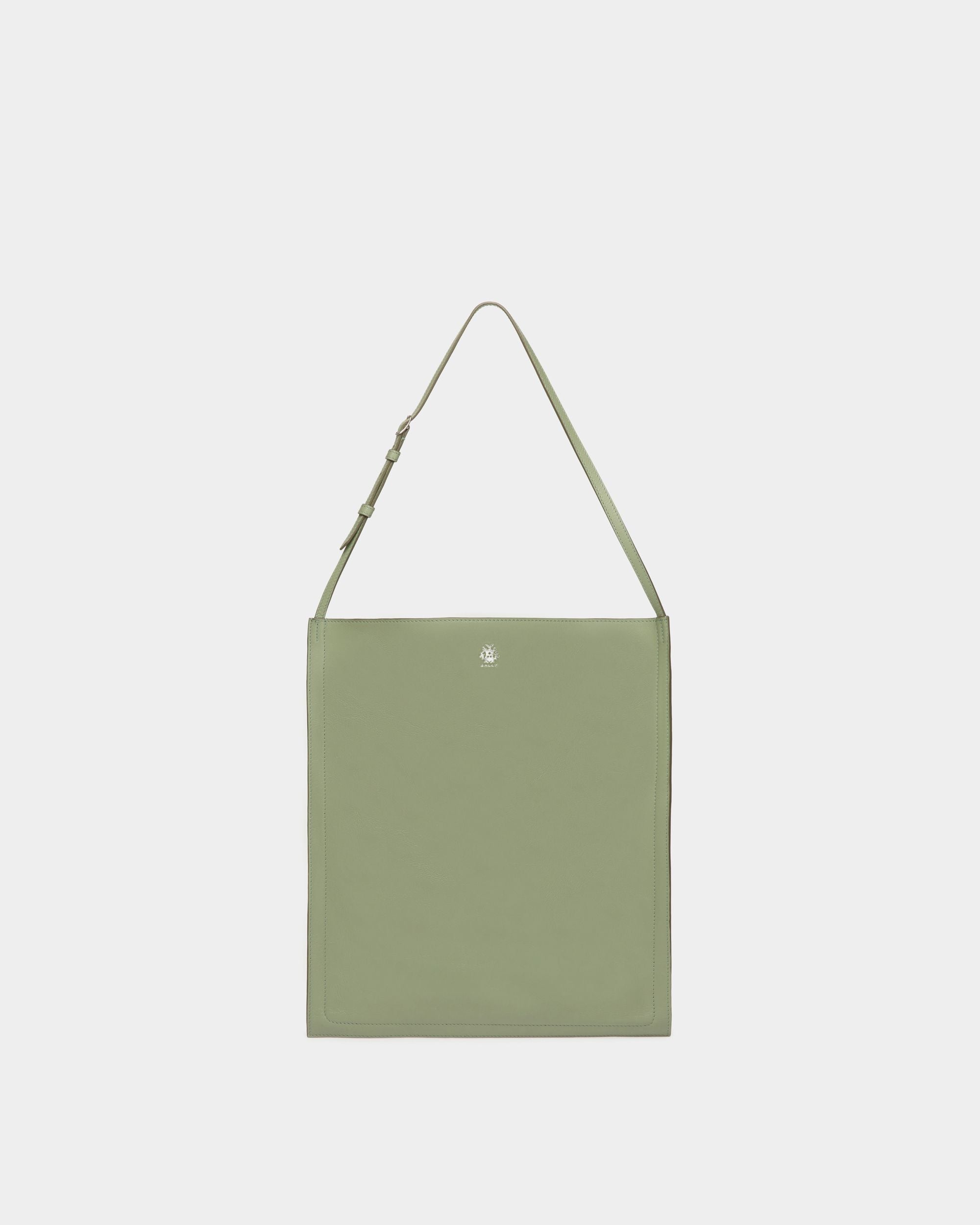 Beckett Tragetasche Aus Leder In Olive Green - Homme - Bally - 01
