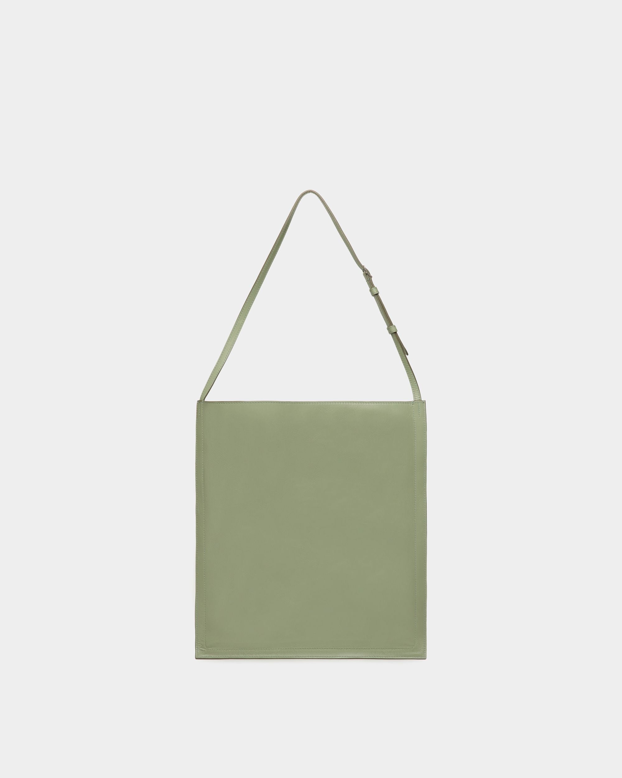 Beckett Tragetasche Aus Leder In Olive Green - Homme - Bally - 03
