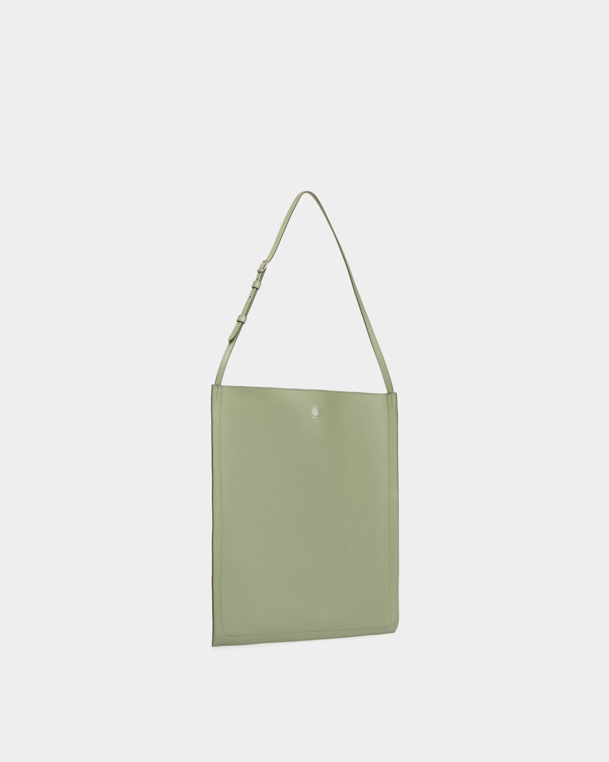 Beckett Tragetasche Aus Leder In Olive Green - Homme - Bally - 04
