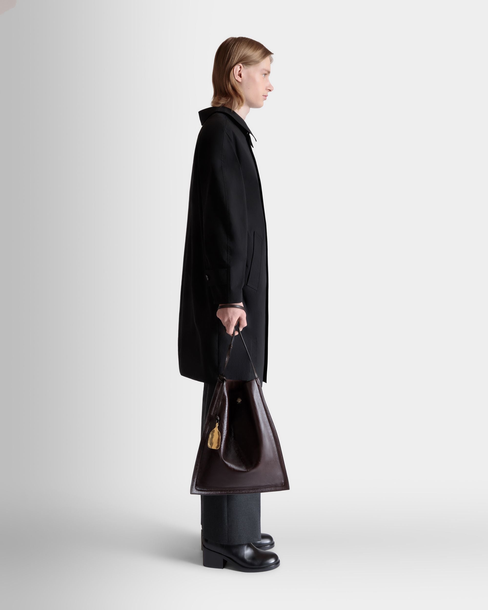 Sac Cabas Beckett En Cuir Deep Burgundy - Homme - Bally - 02