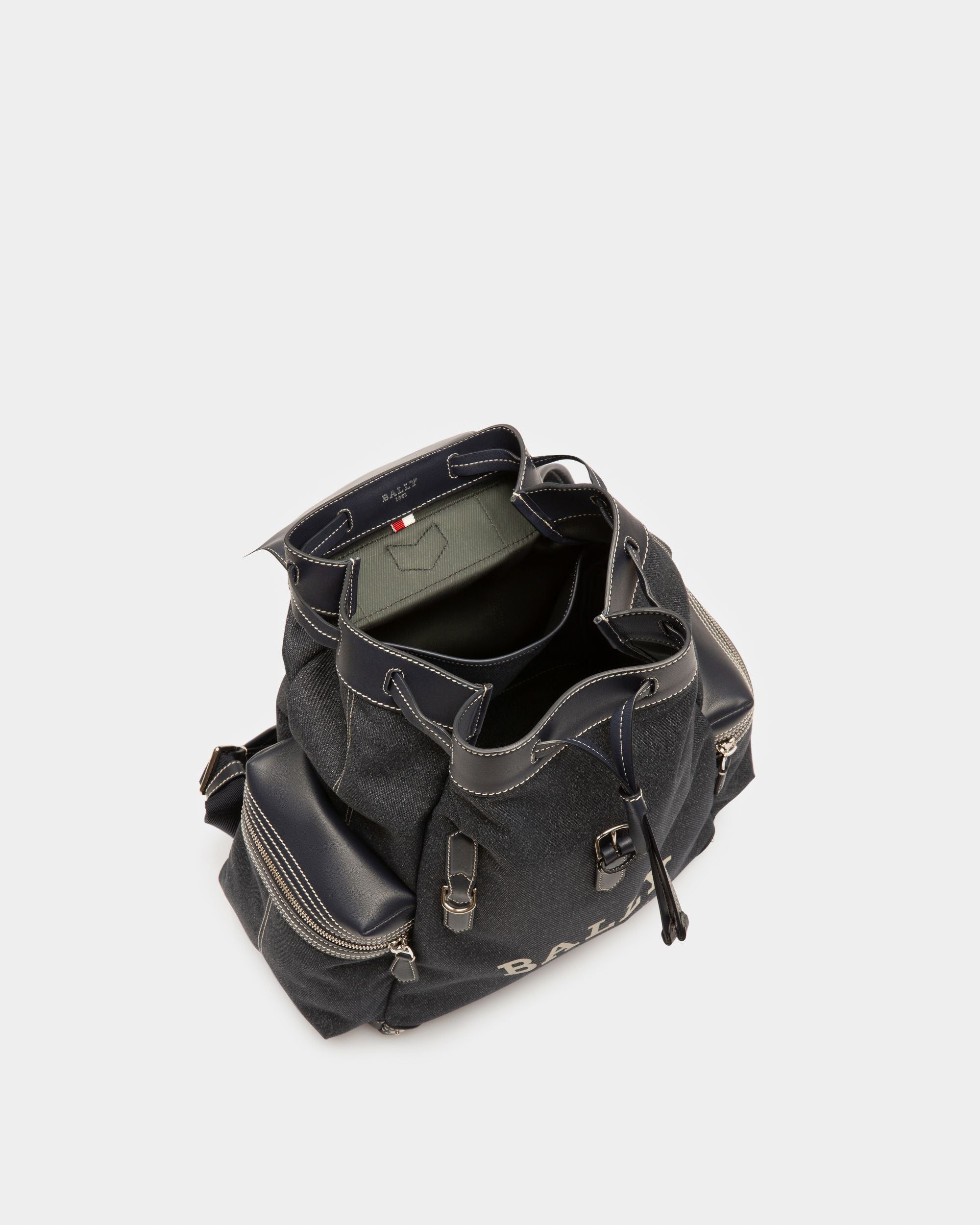 Cliford Small Rucksack Aus Marineblauem Nylonmischgewebe - Herren - Bally - 03