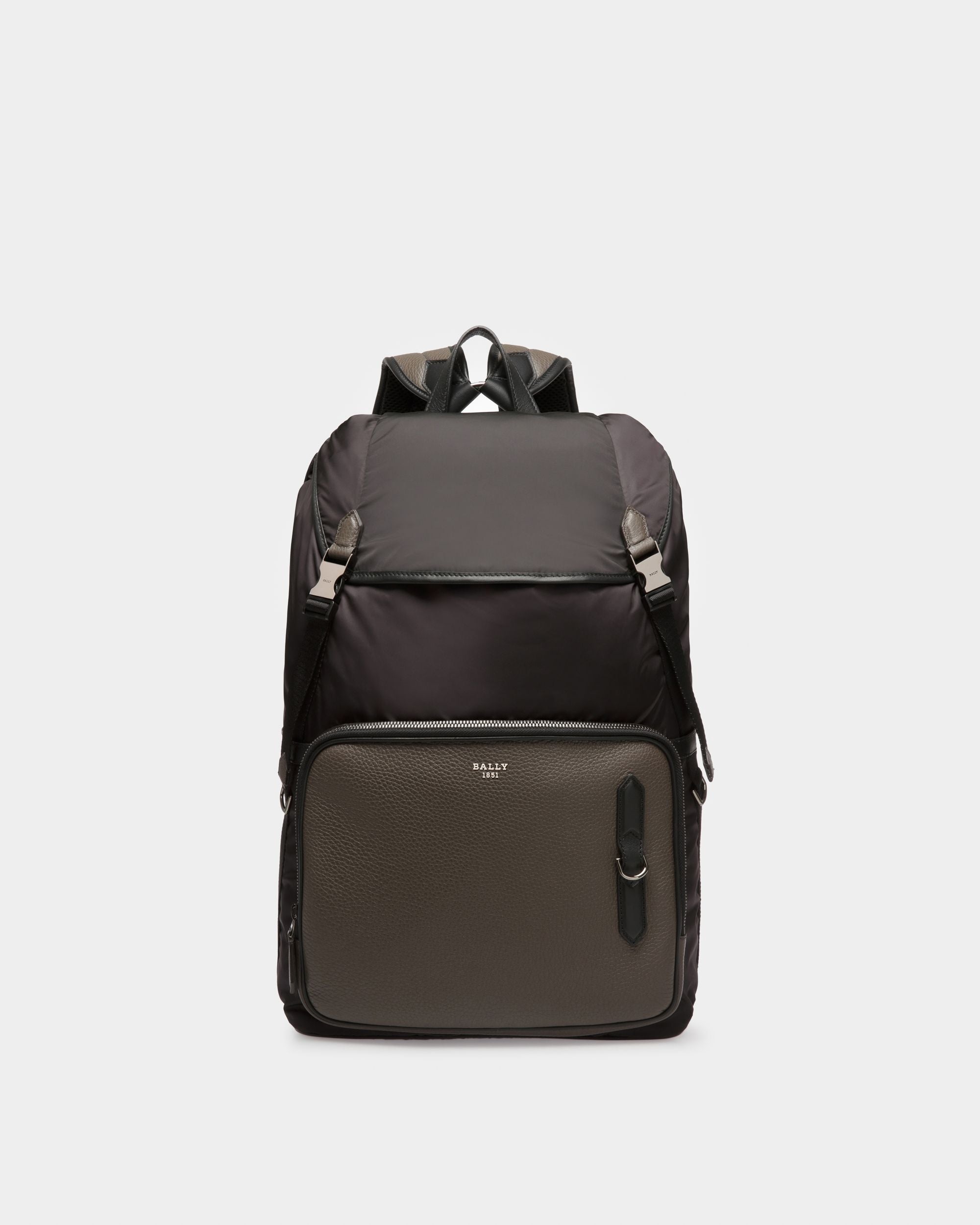 Bergmann Rucksack Aus Schwarzem Recycling-Nylon - Herren - Bally - 01