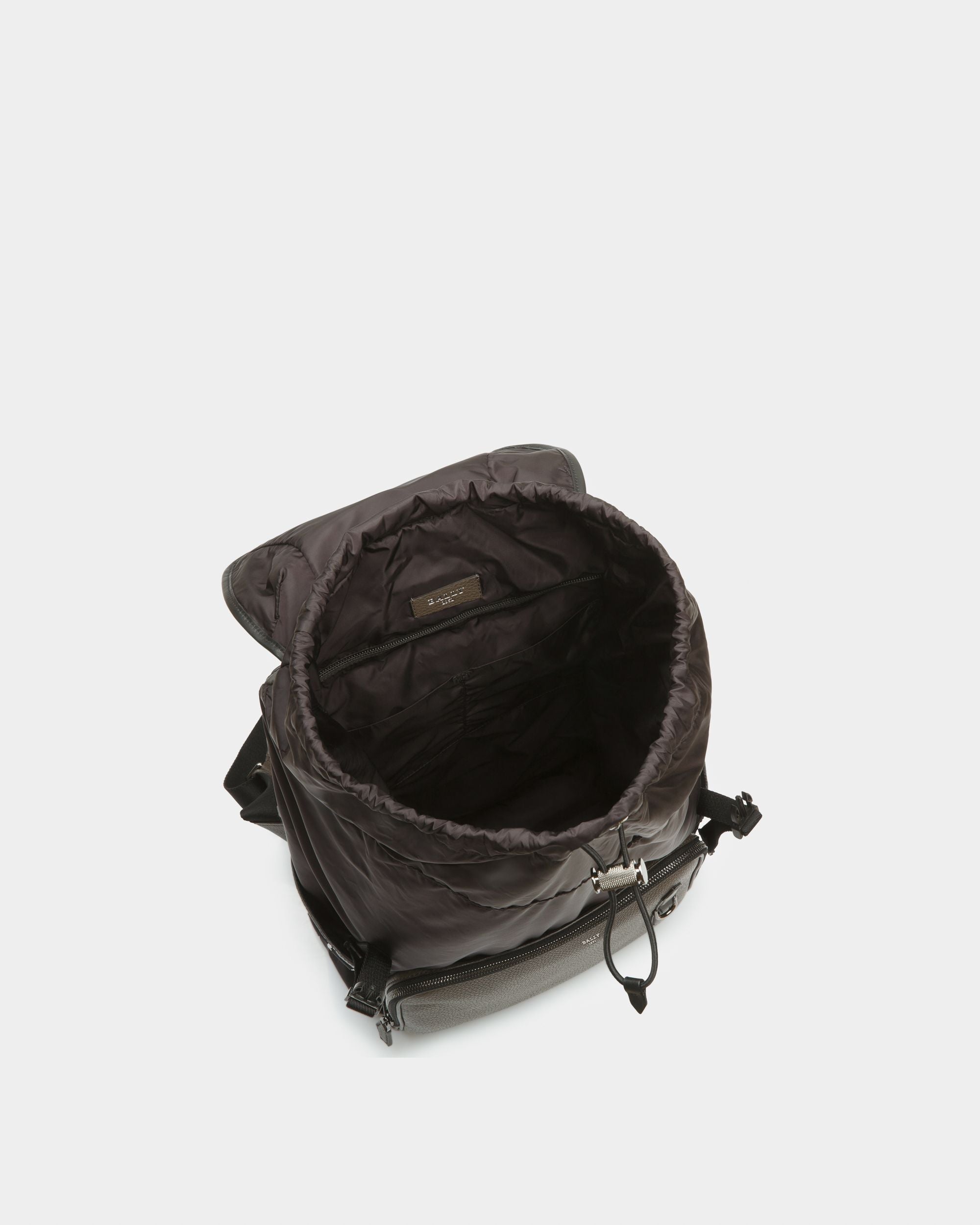 Bergmann Rucksack Aus Schwarzem Recycling-Nylon - Herren - Bally - 04