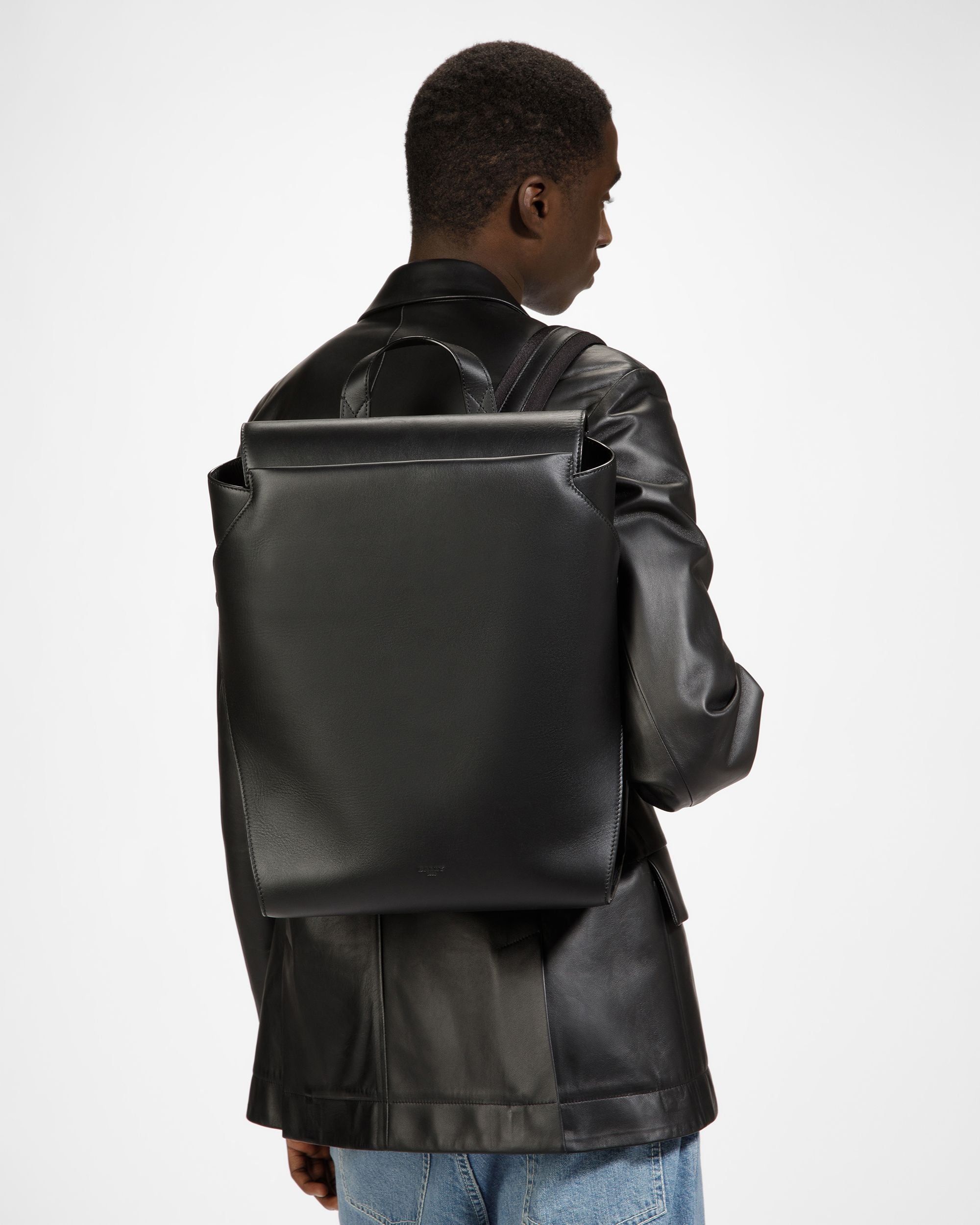 Azorin Zaino In Pelle Nera - Uomo - Bally - 02