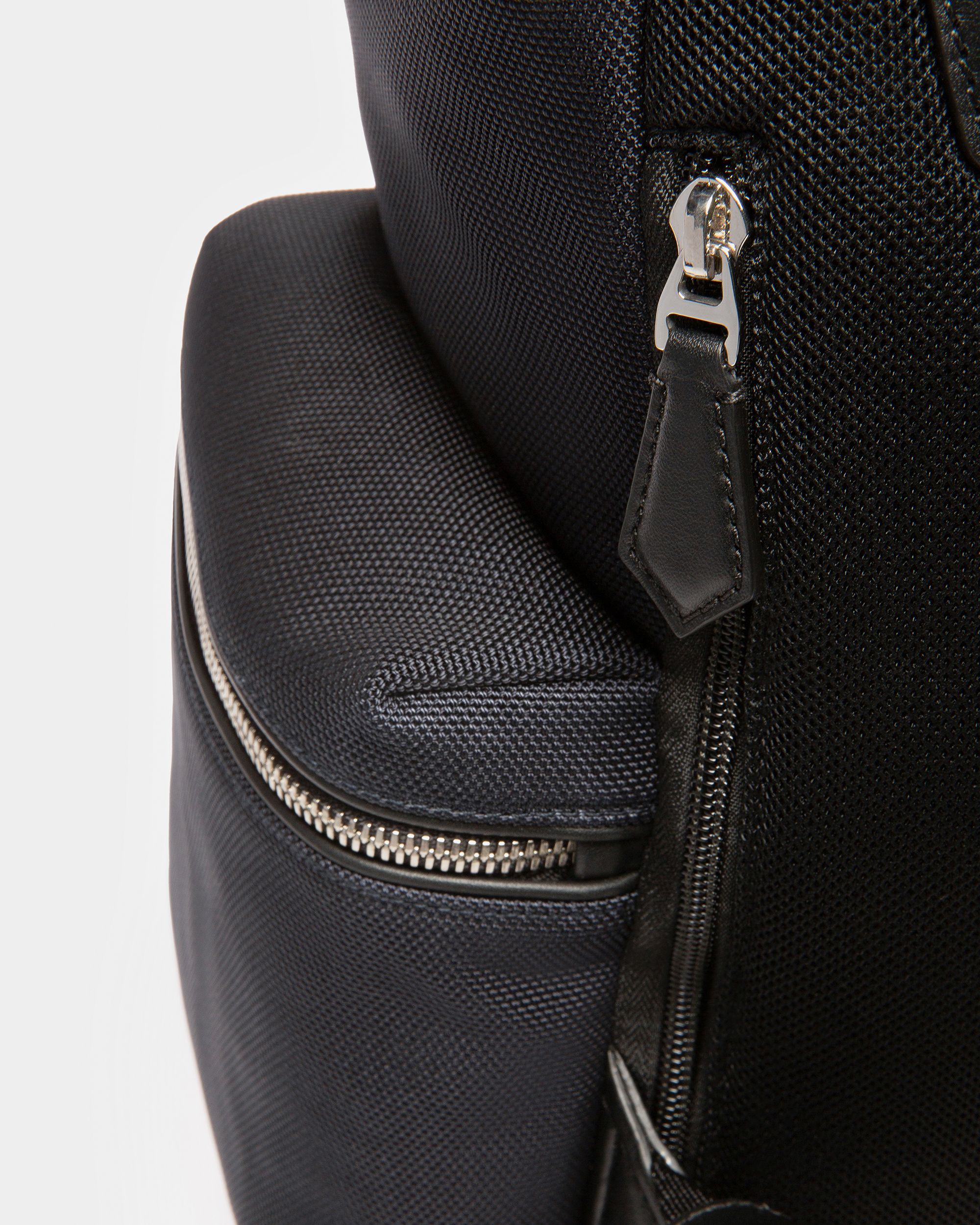 Cliford Small Zaino In Pelle E Nylon Blu Scuro - Uomo - Bally - 07