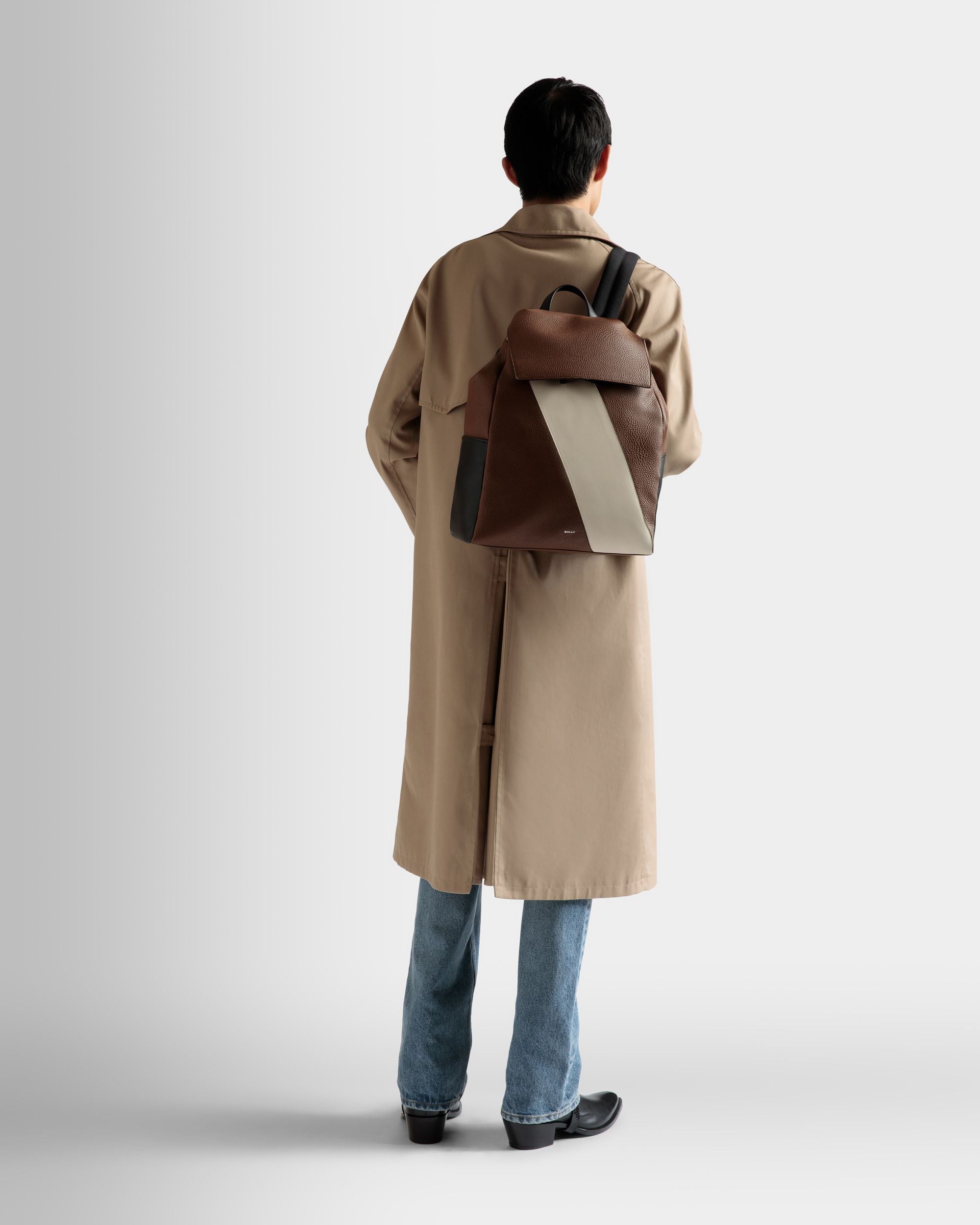 Zaino Lago In Pelle Marrone - Uomo - Bally - 02