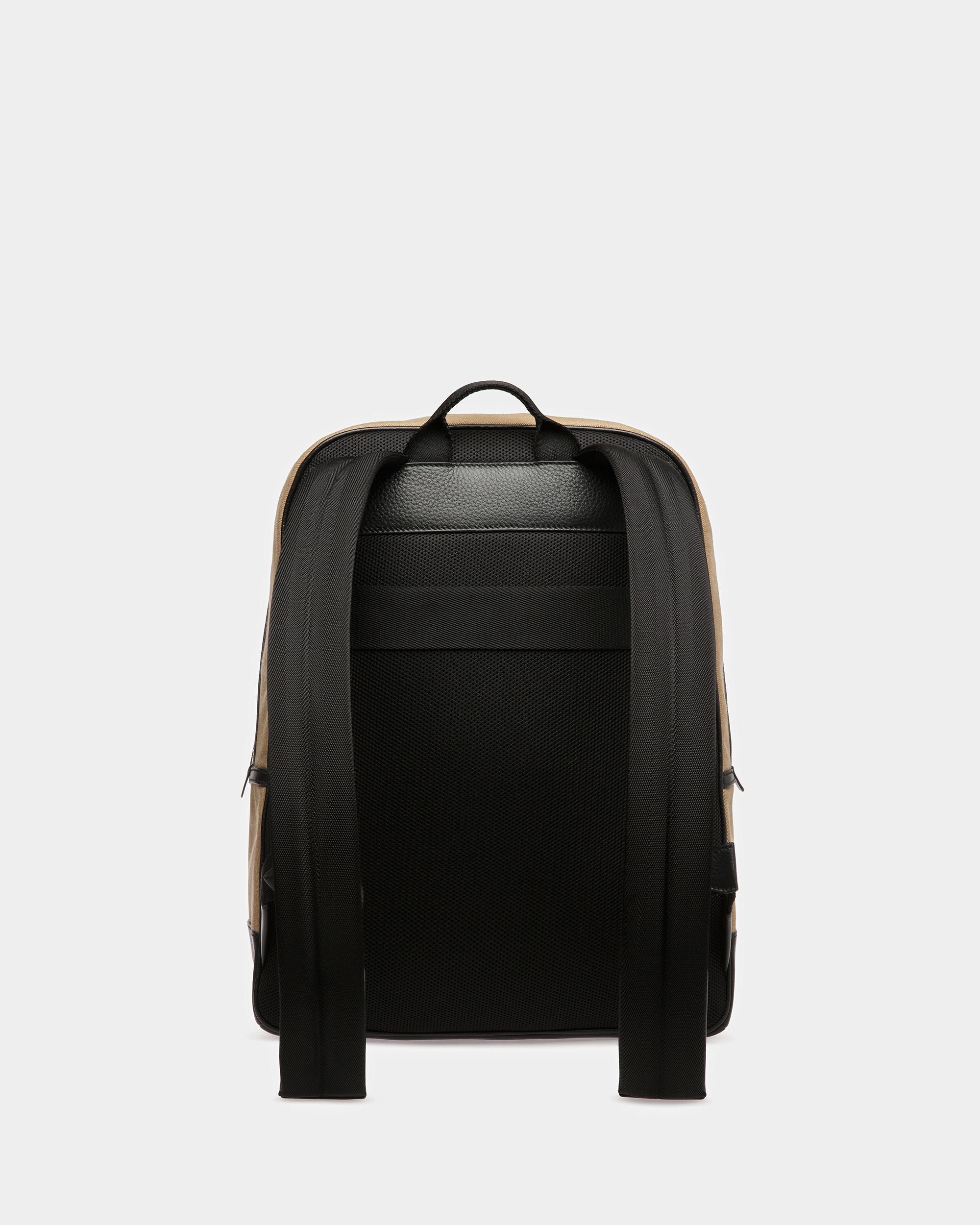 Bar Rucksack Aus Stoff und Leder in Sand und Schwarz - Herren - Bally - 03