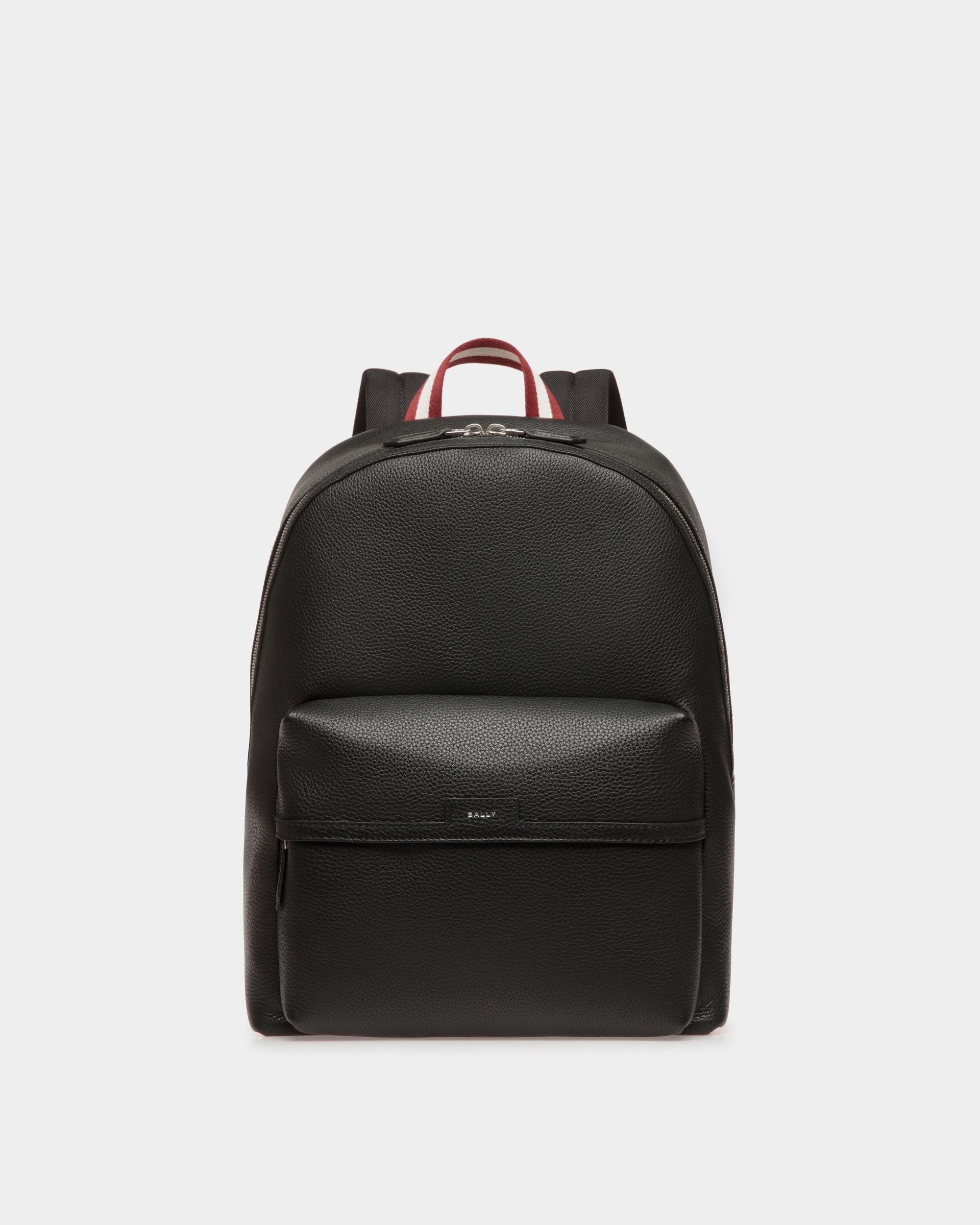 Zaino Code In Pelle Martelllata Nera - Uomo - Bally - 01