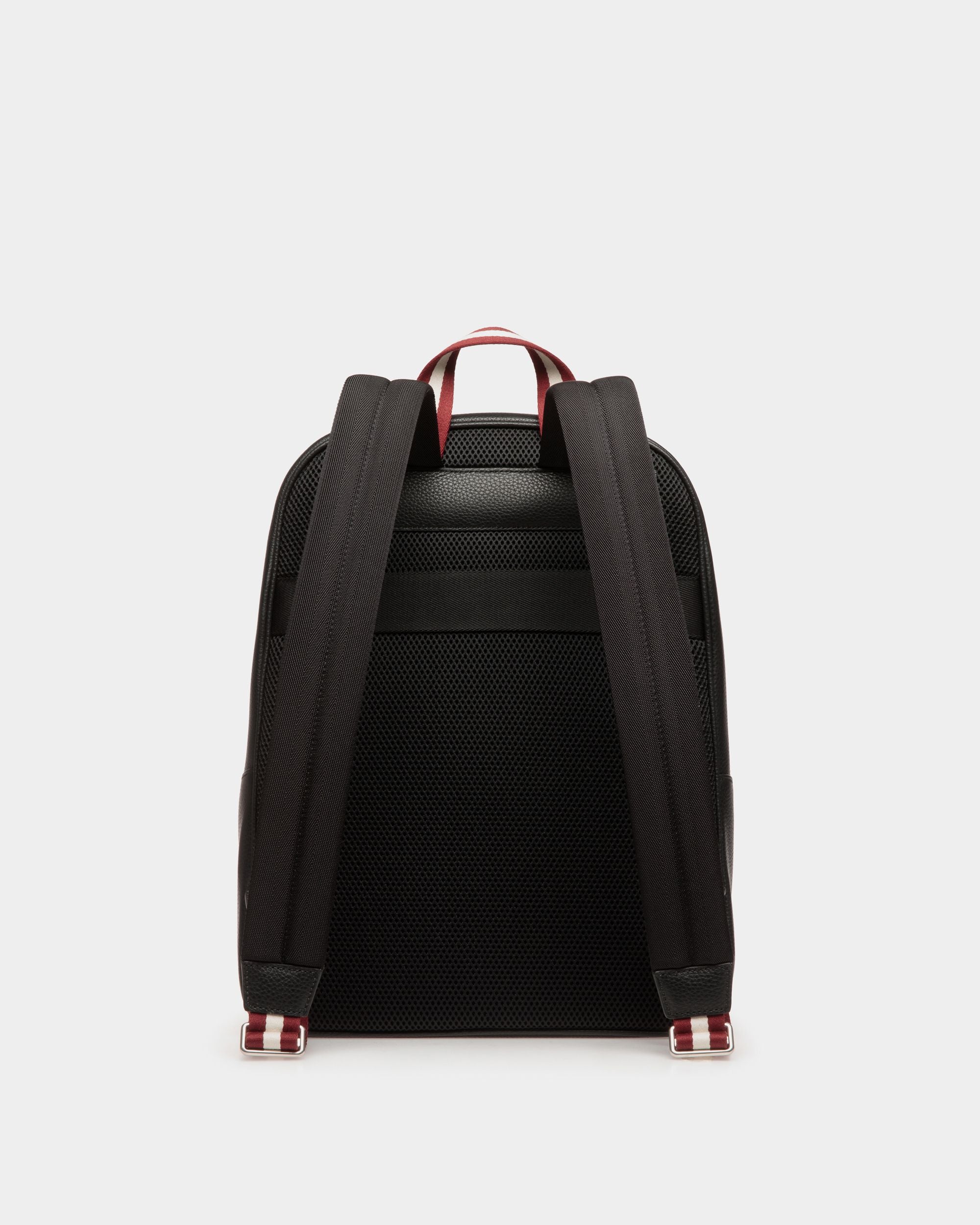 Zaino Code In Pelle Martelllata Nera - Uomo - Bally - 03