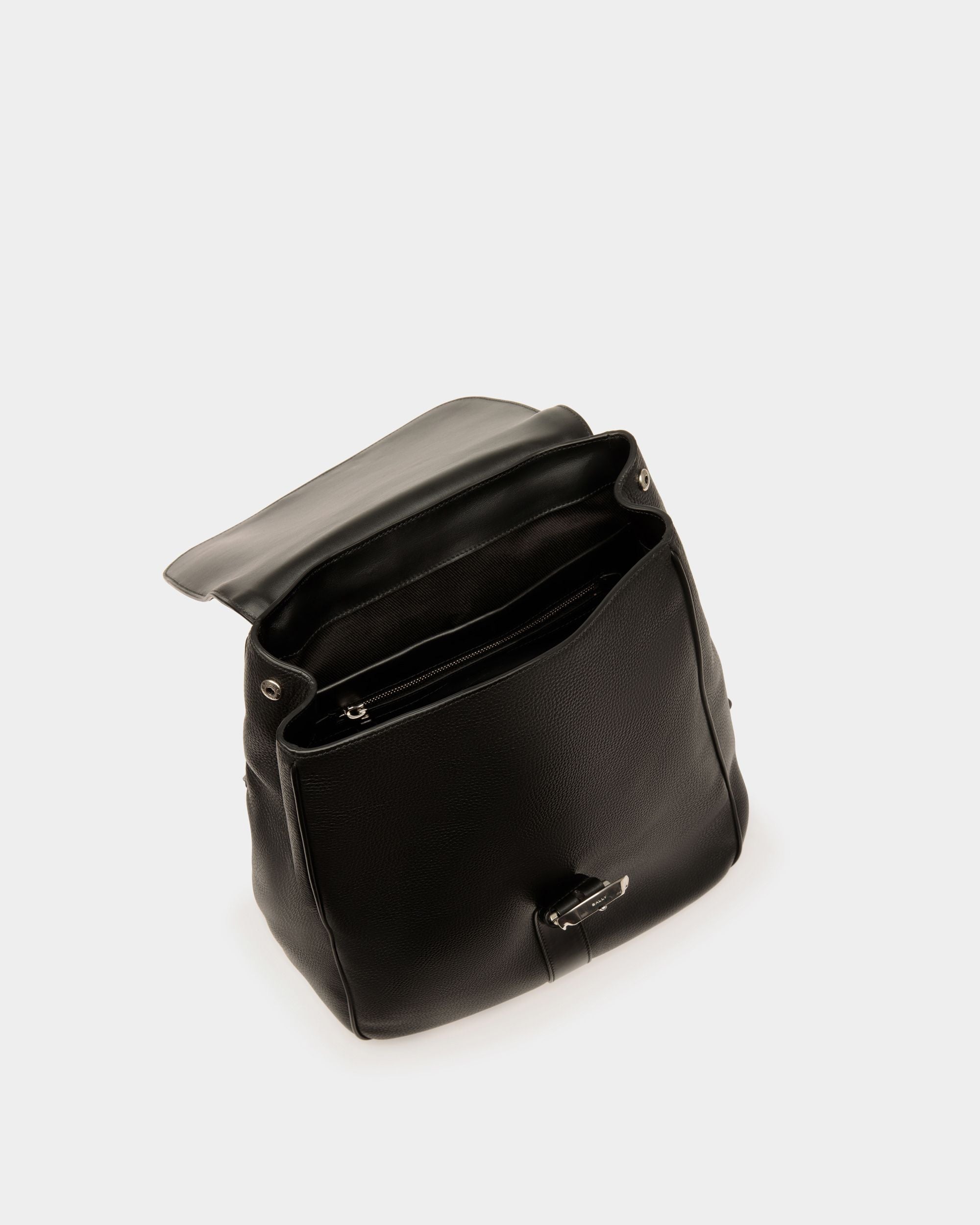 Spin Rucksack Aus Genarbtem Leder In Schwarz - Herren - Bally - 05