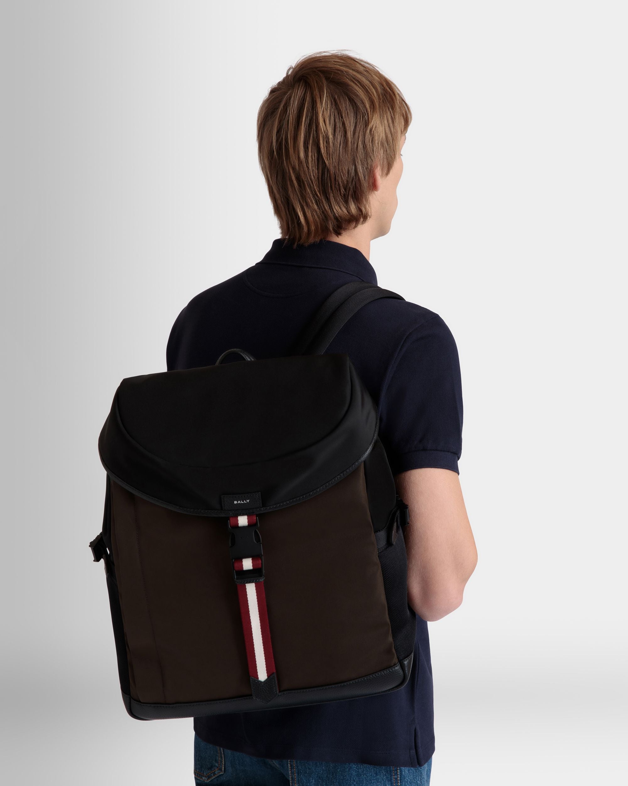 Code Rucksack Aus Nylon In Military Green Und Schwarz - Herren - Bally - 02