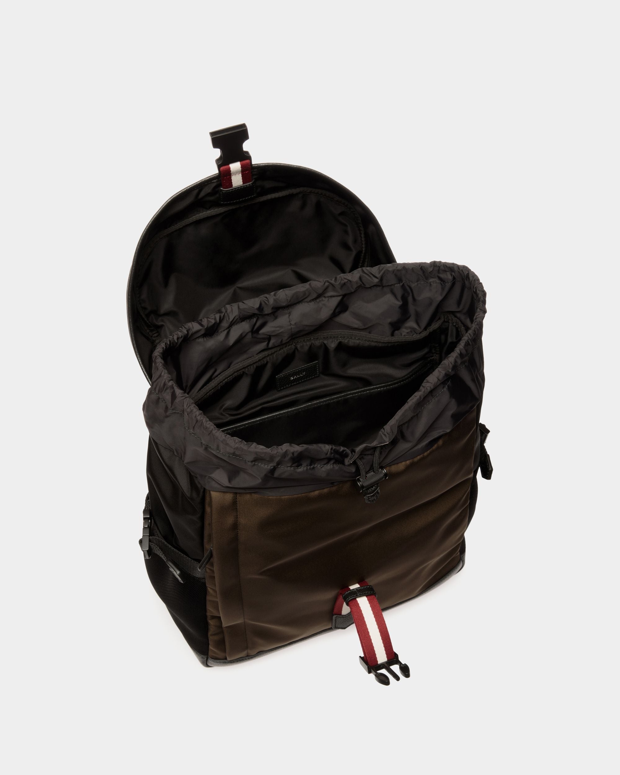 Code Rucksack Aus Nylon In Military Green Und Schwarz - Herren - Bally - 05