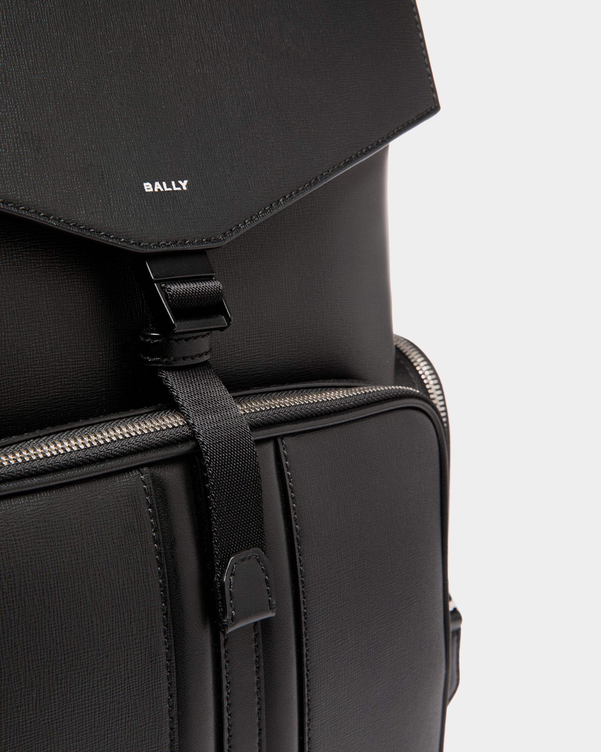 Mythos Rucksack Aus Recyceltem Leder In Schwarz - Herren - Bally - 04