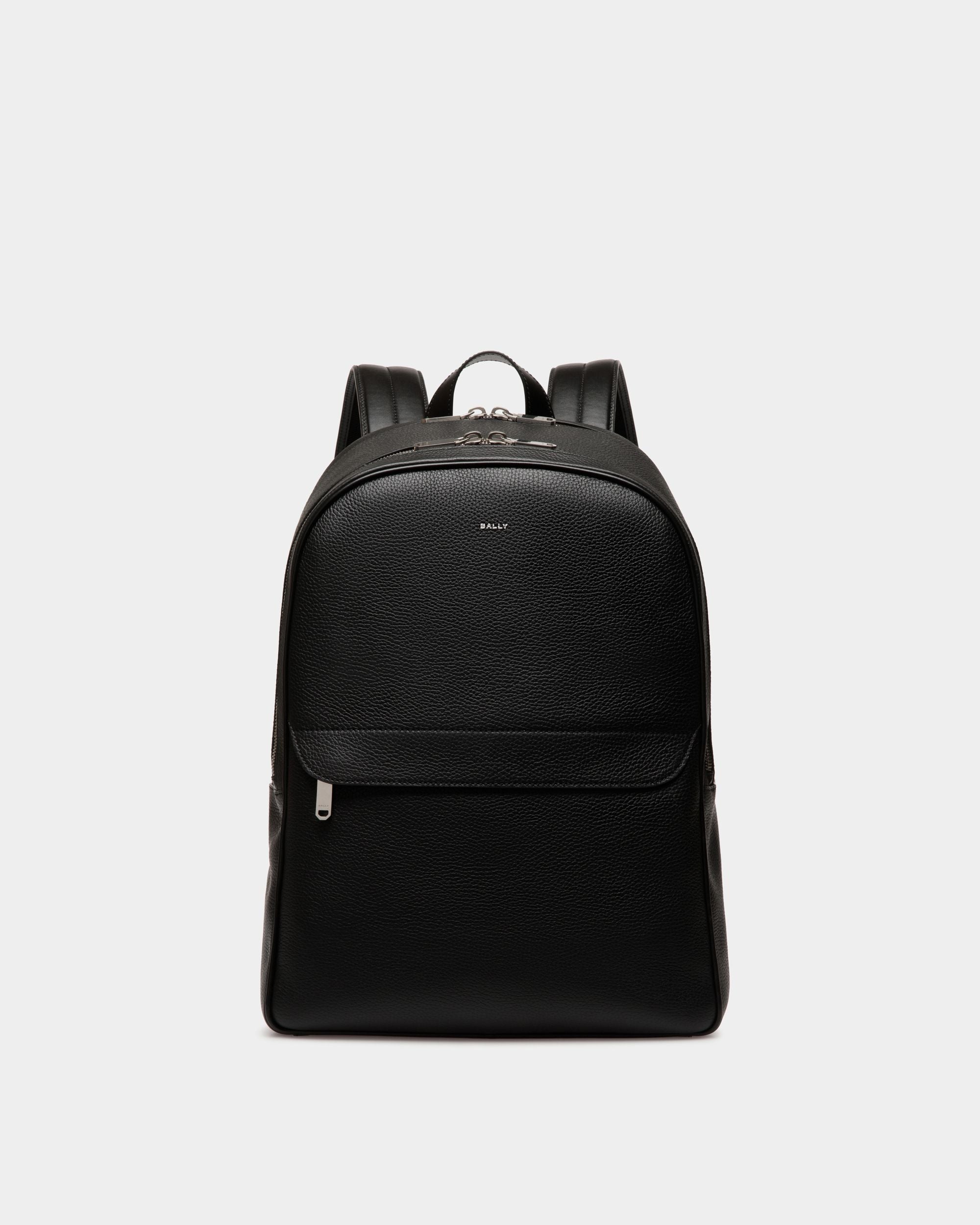 Oeden Backpack In Black Leather - Herren - Bally - 01