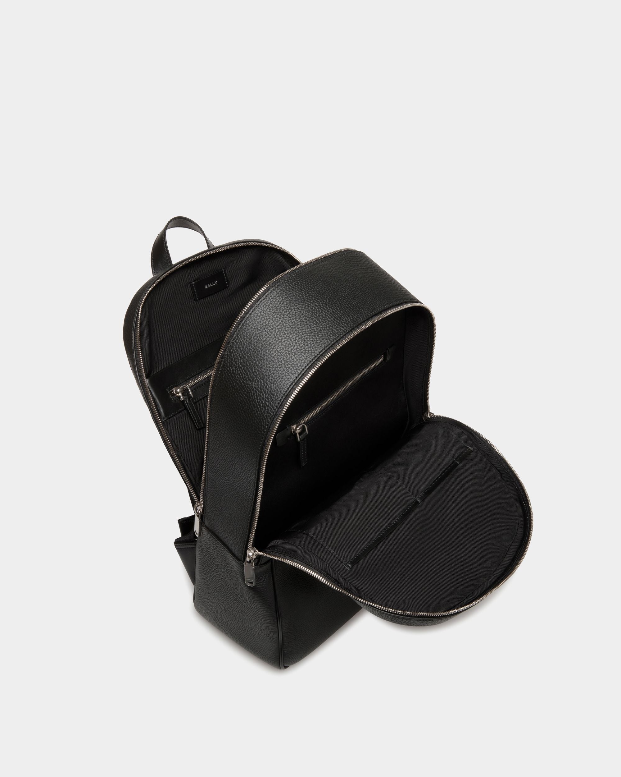 Oeden Backpack In Black Leather - Herren - Bally - 04
