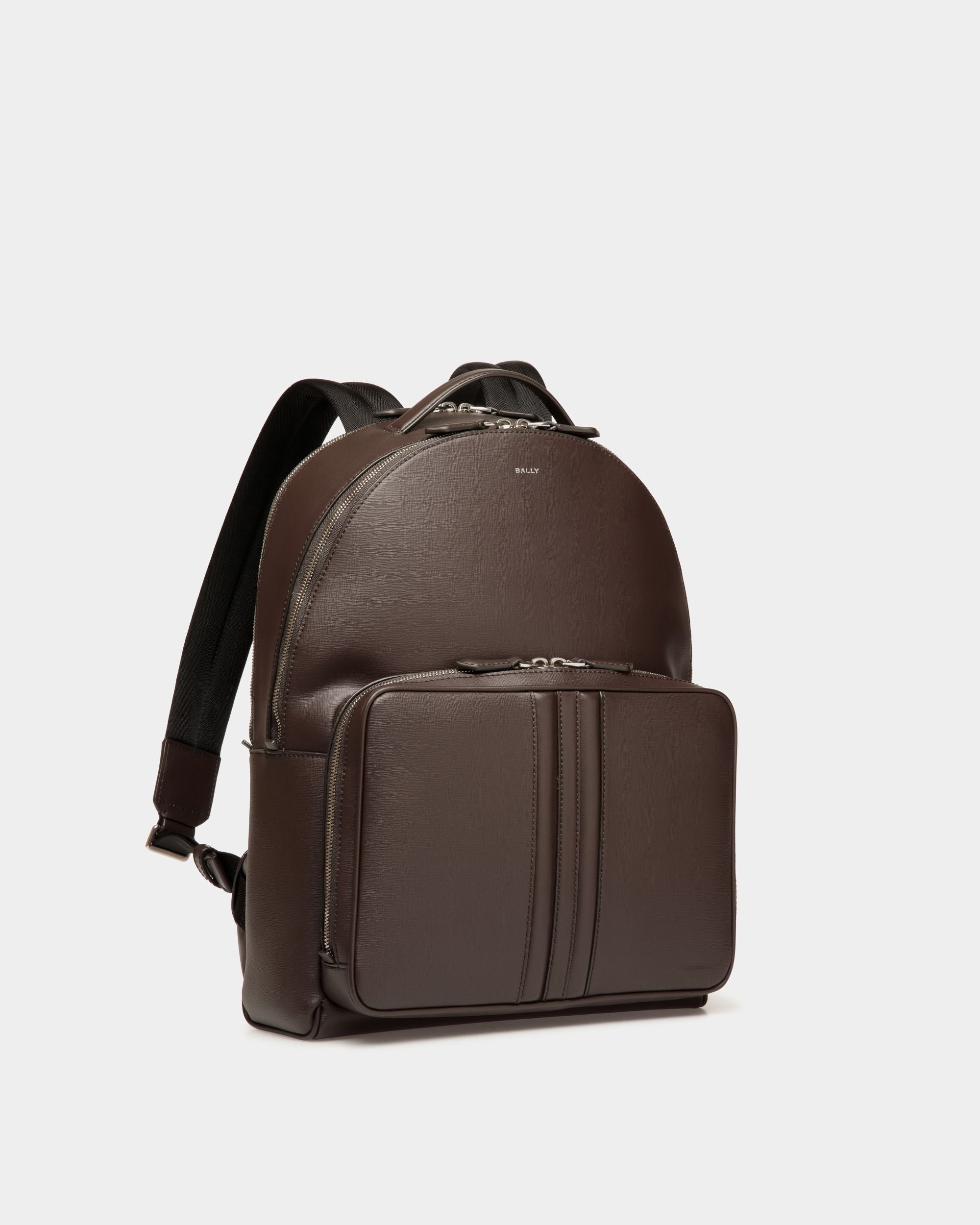 Mythos Rucksack Aus Recyceltem Leder In Ebenholzschwarz - Uomo - Bally - 04