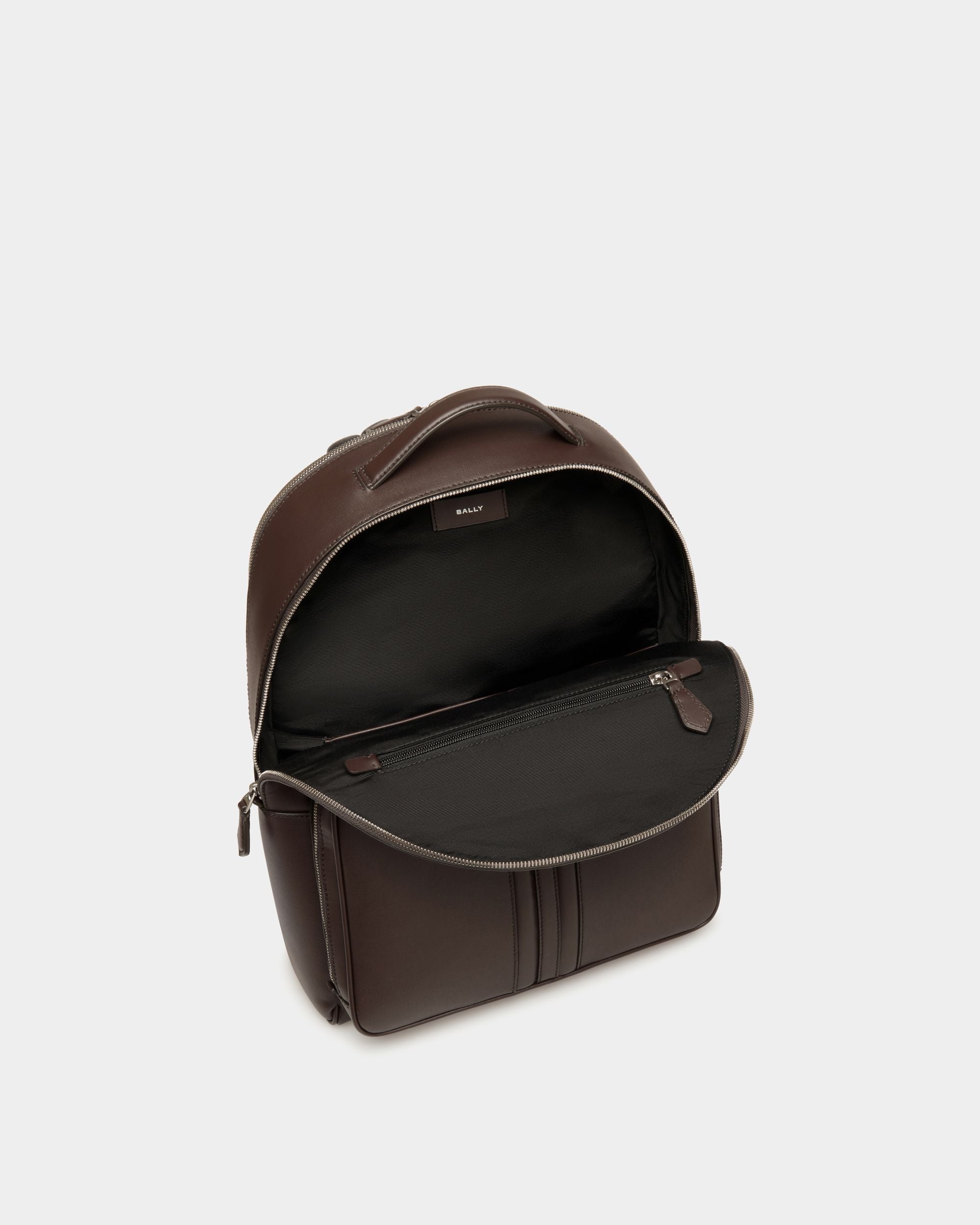 Mythos Backpack in Ebano Recycled Leather - Men's - Bally - 05