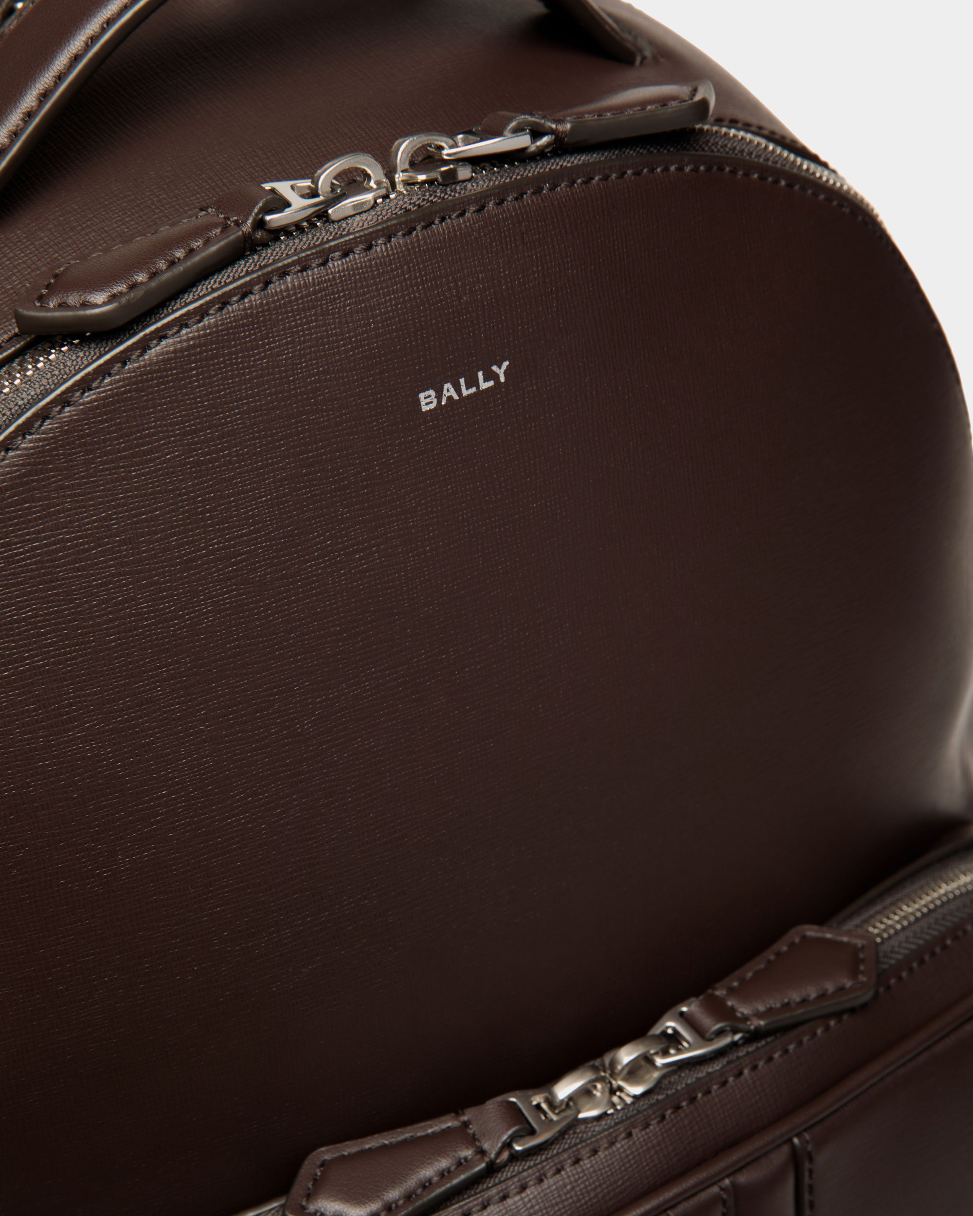 Sac À Dos Mythos En Cuir Recyclé Ebano - Homme - Bally - 06