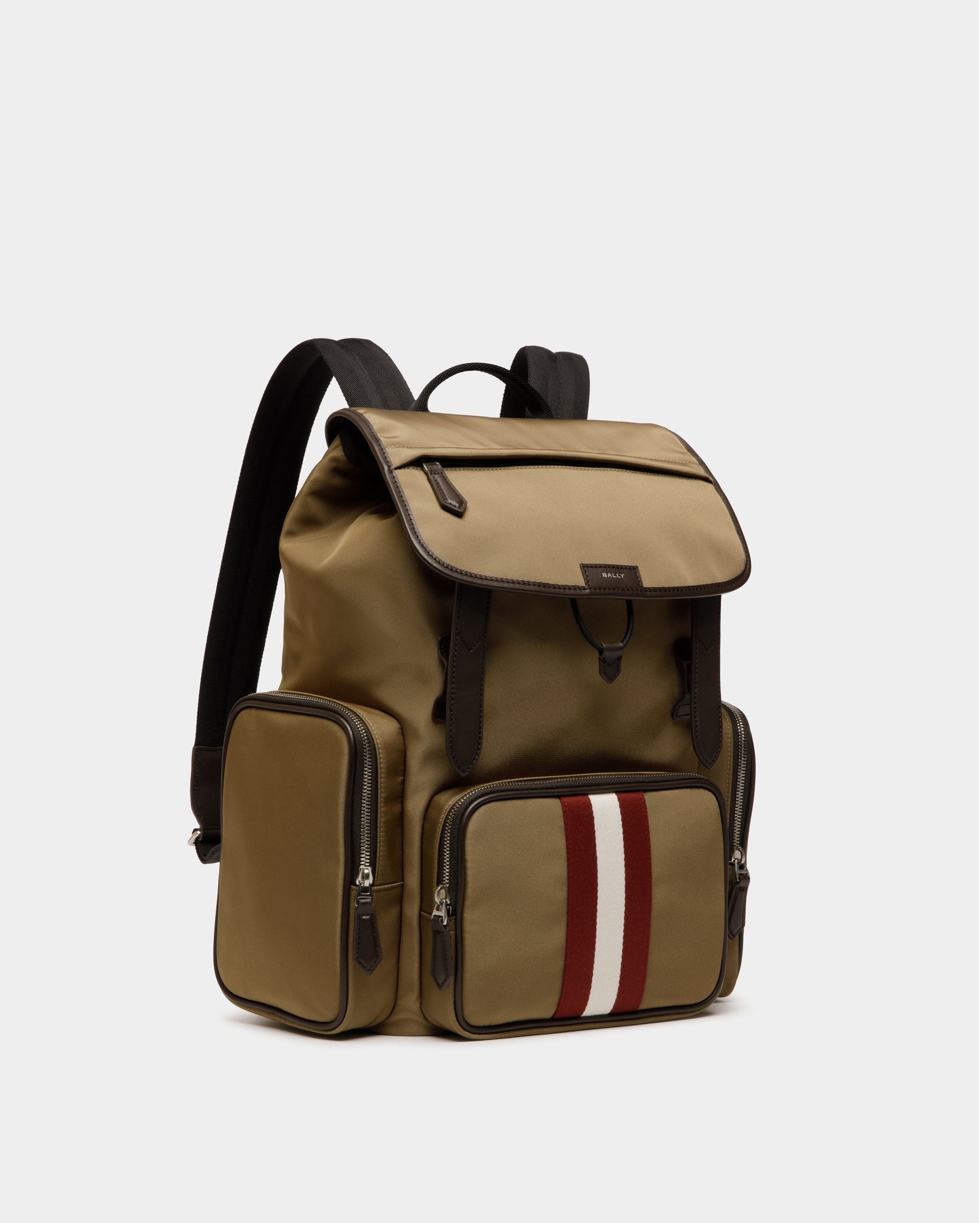 Code Rucksack Aus Nylon In Camel - Homme - Bally - 03