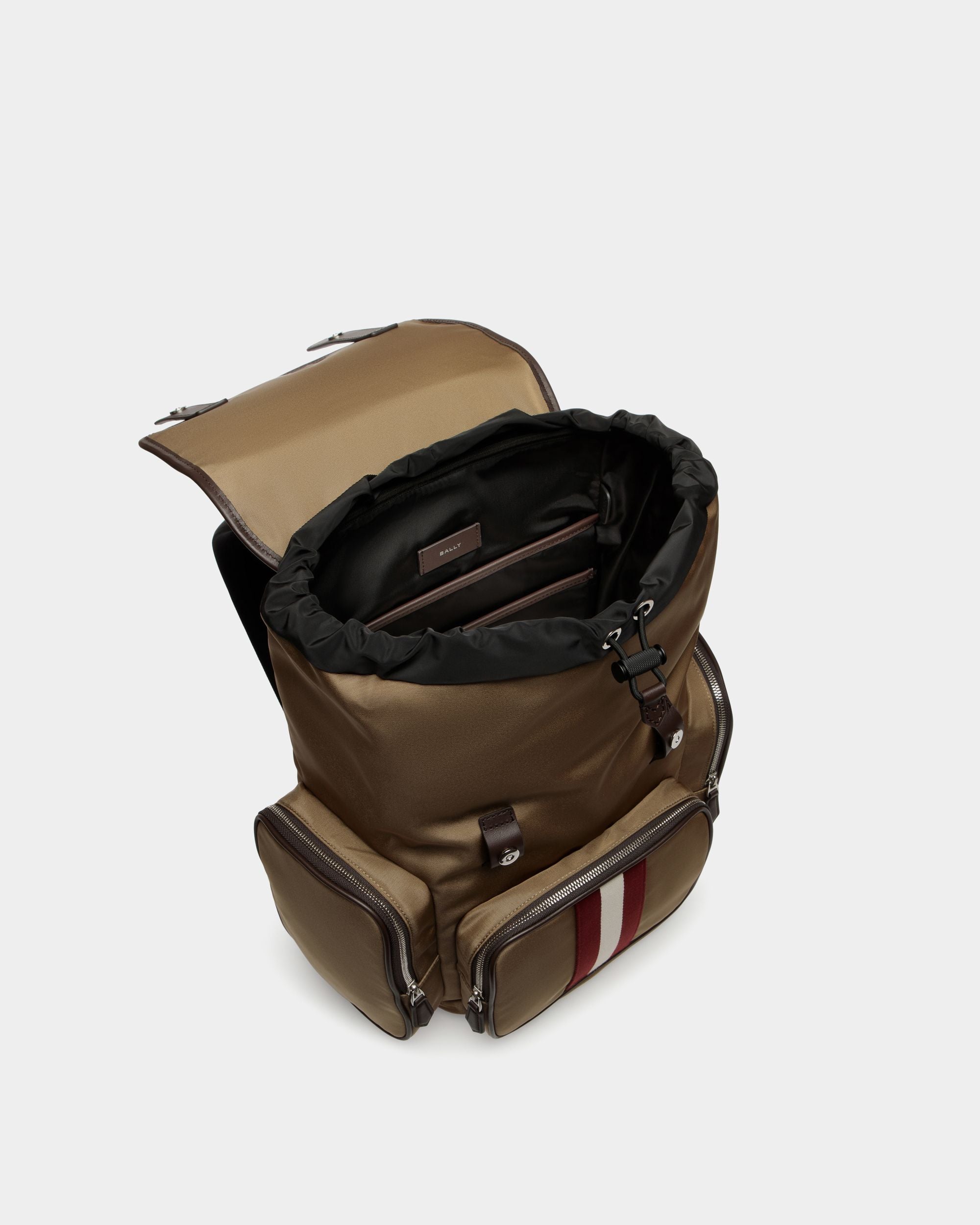 Code Rucksack Aus Nylon In Camel - Homme - Bally - 04
