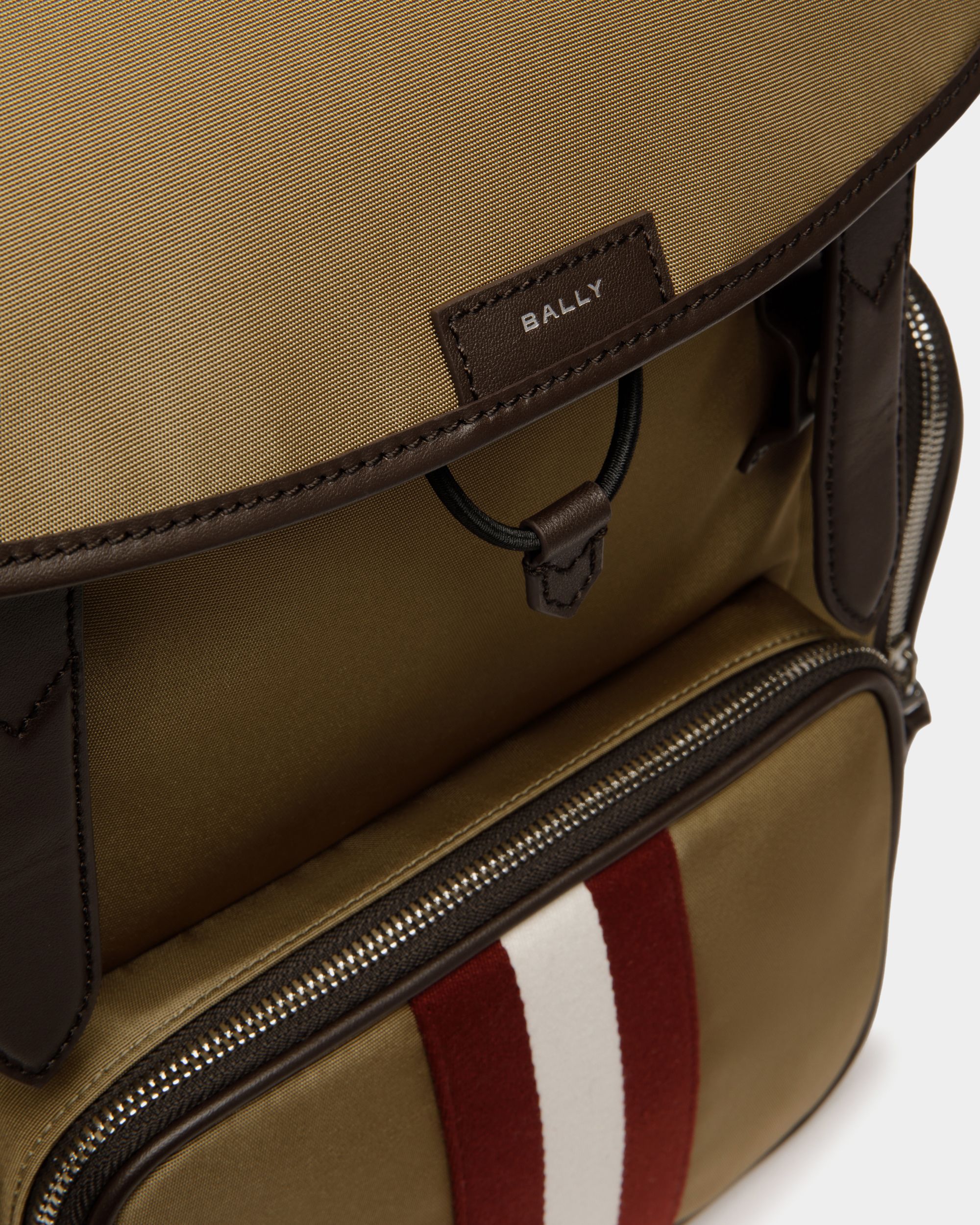 Code Rucksack Aus Nylon In Camel - Homme - Bally - 05