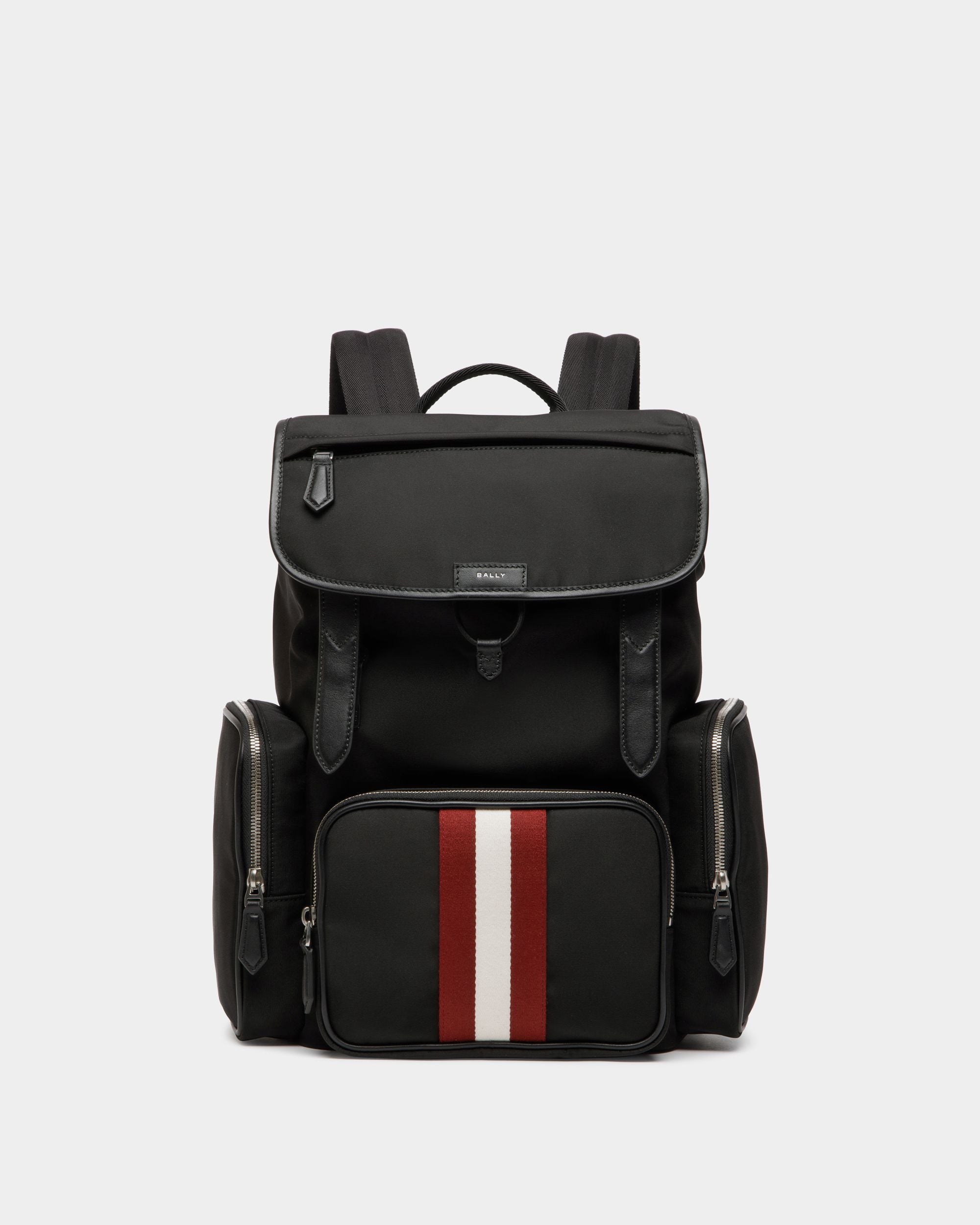 Sac À Dos Code En Nylon Noir - Homme - Bally - 01