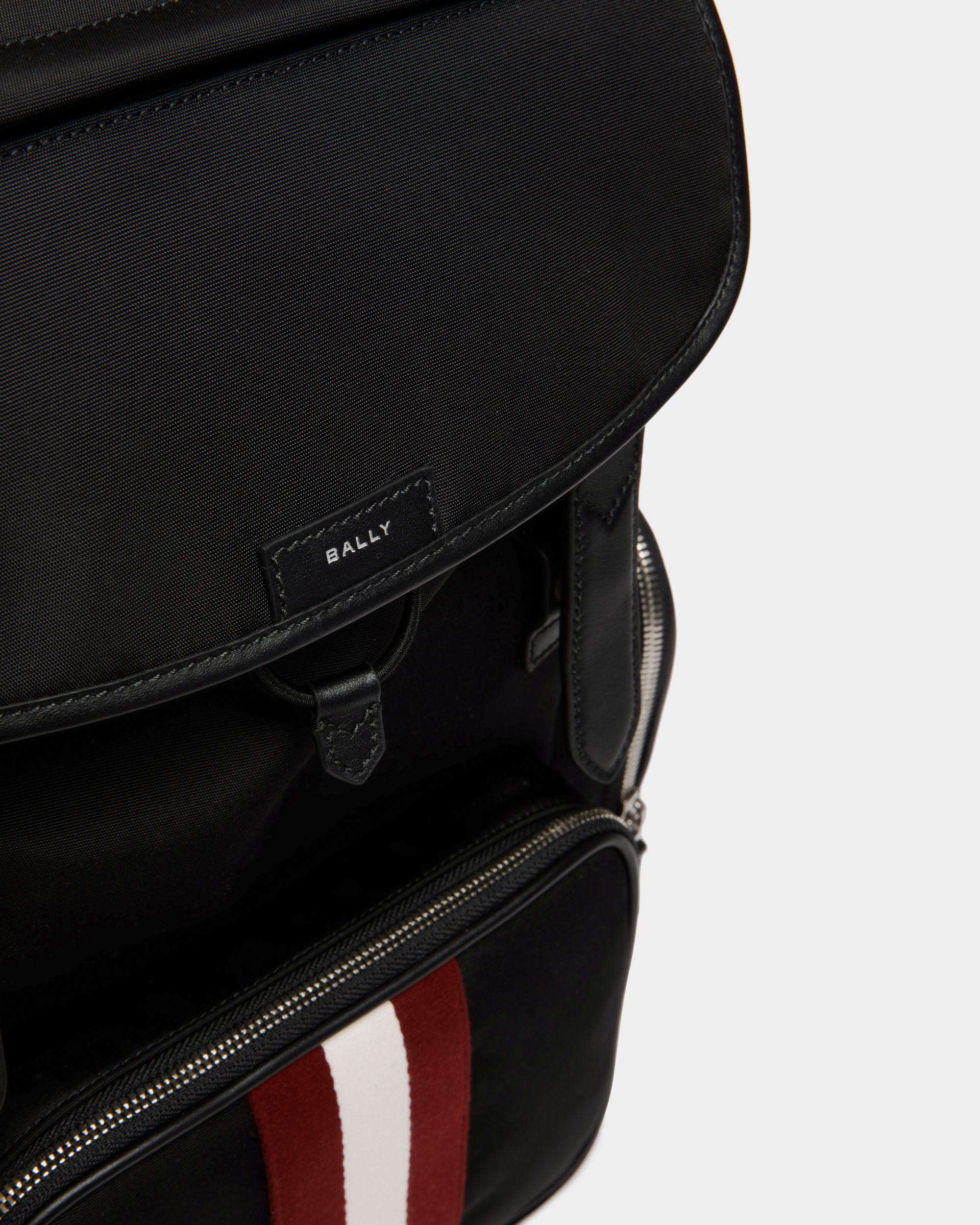 Sac À Dos Code En Nylon Noir - Homme - Bally - 06