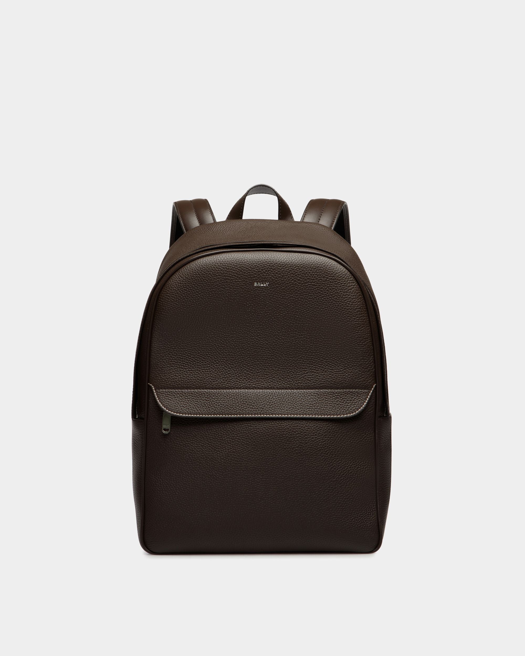 Sac À Dos Oeden En Cuir Ebano - Homme - Bally - 01