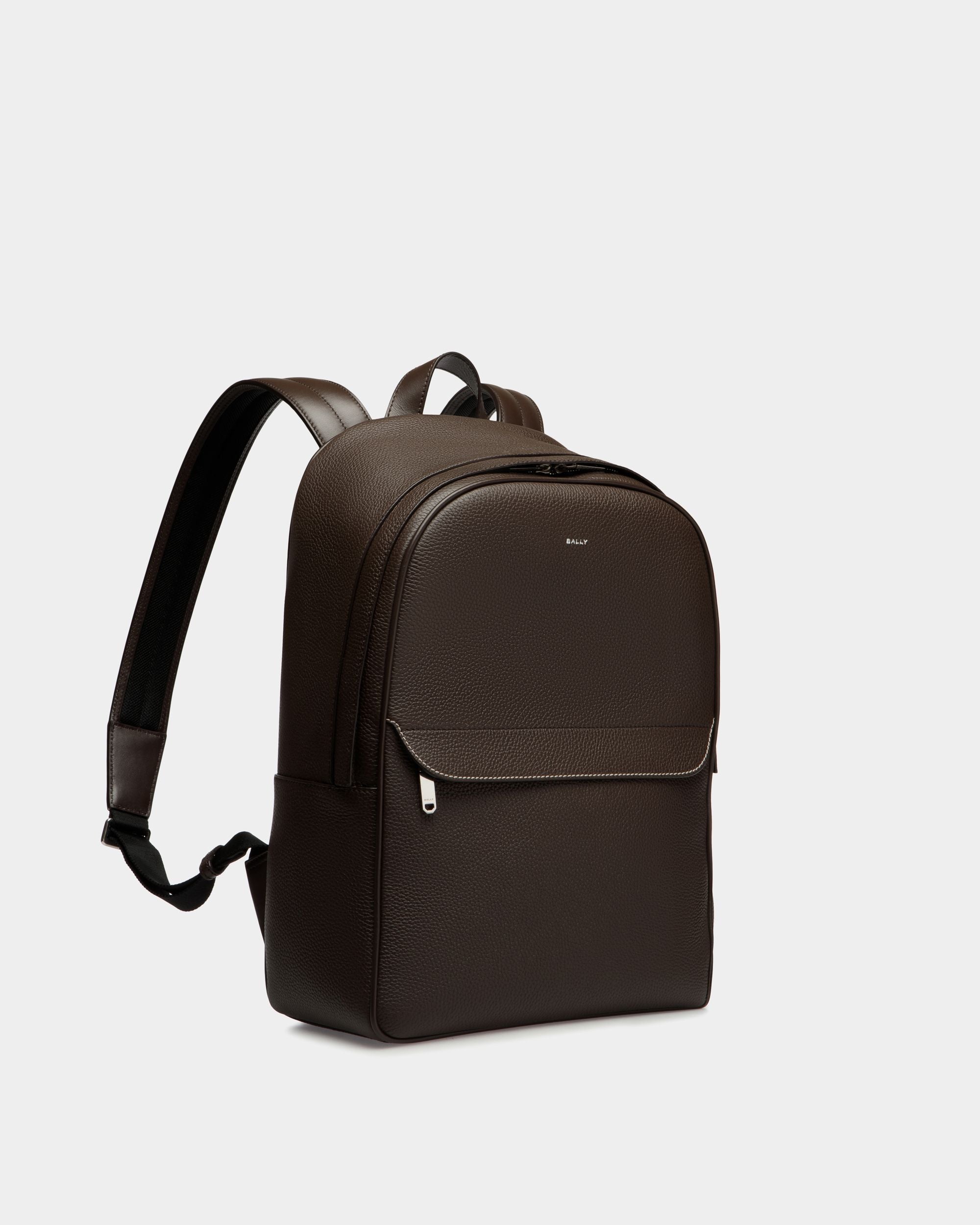 Sac À Dos Oeden En Cuir Ebano - Homme - Bally - 03