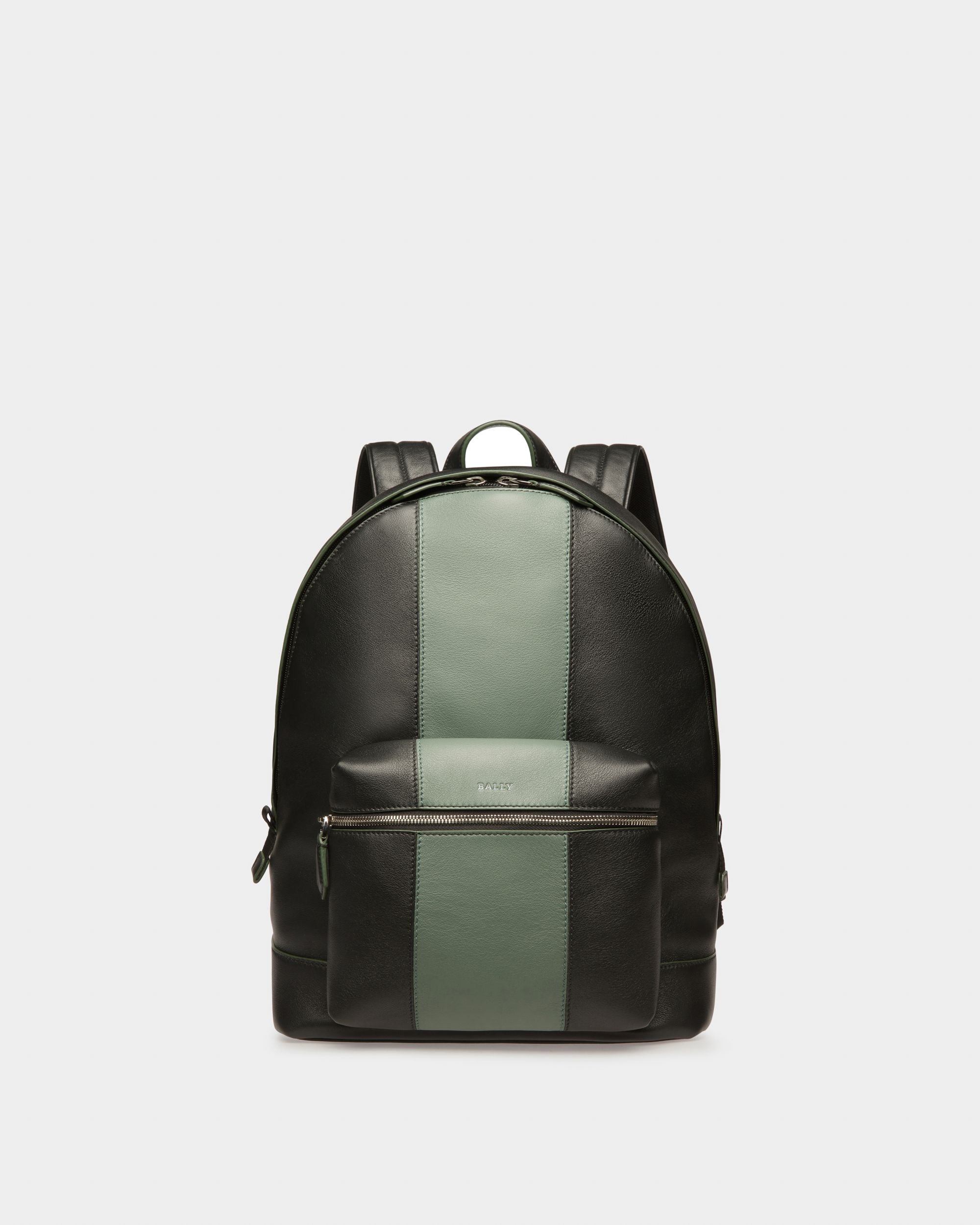 Harper Lederrucksack In Schwarz Und Grün - Herren - Bally - 01