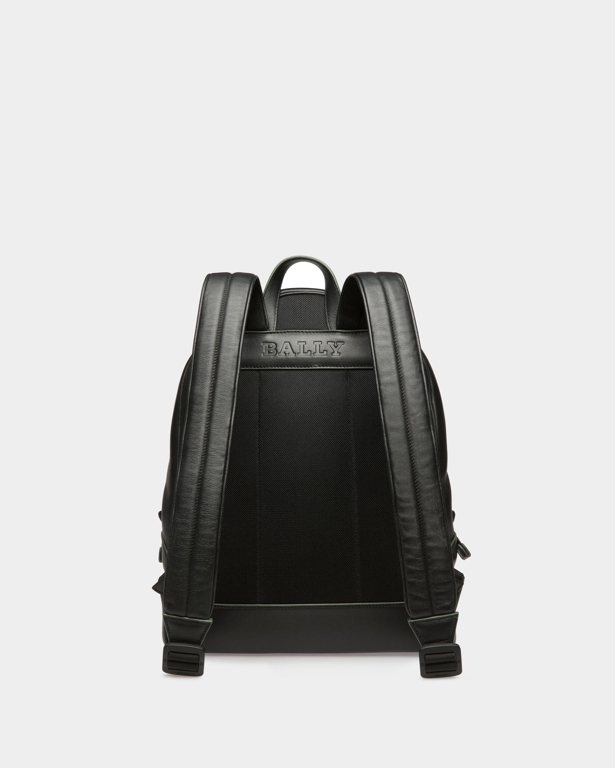 Harper Lederrucksack In Schwarz Und Grün - Herren - Bally - 02