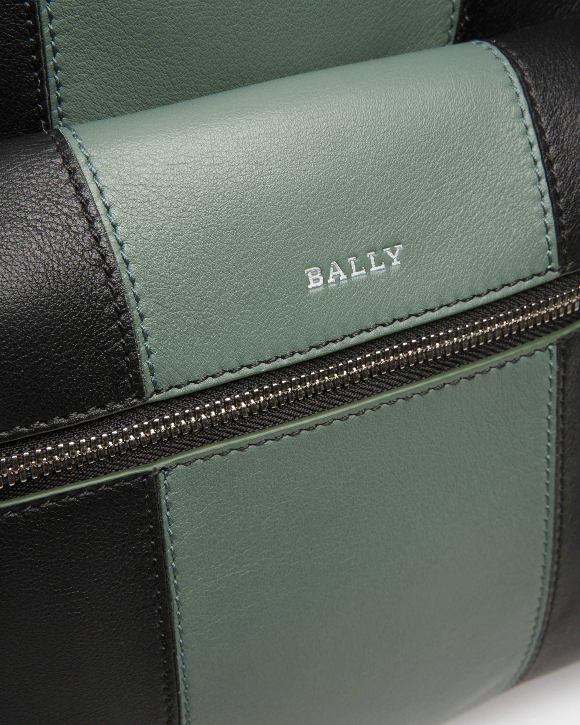 Harper Lederrucksack In Schwarz Und Grün - Herren - Bally - 05