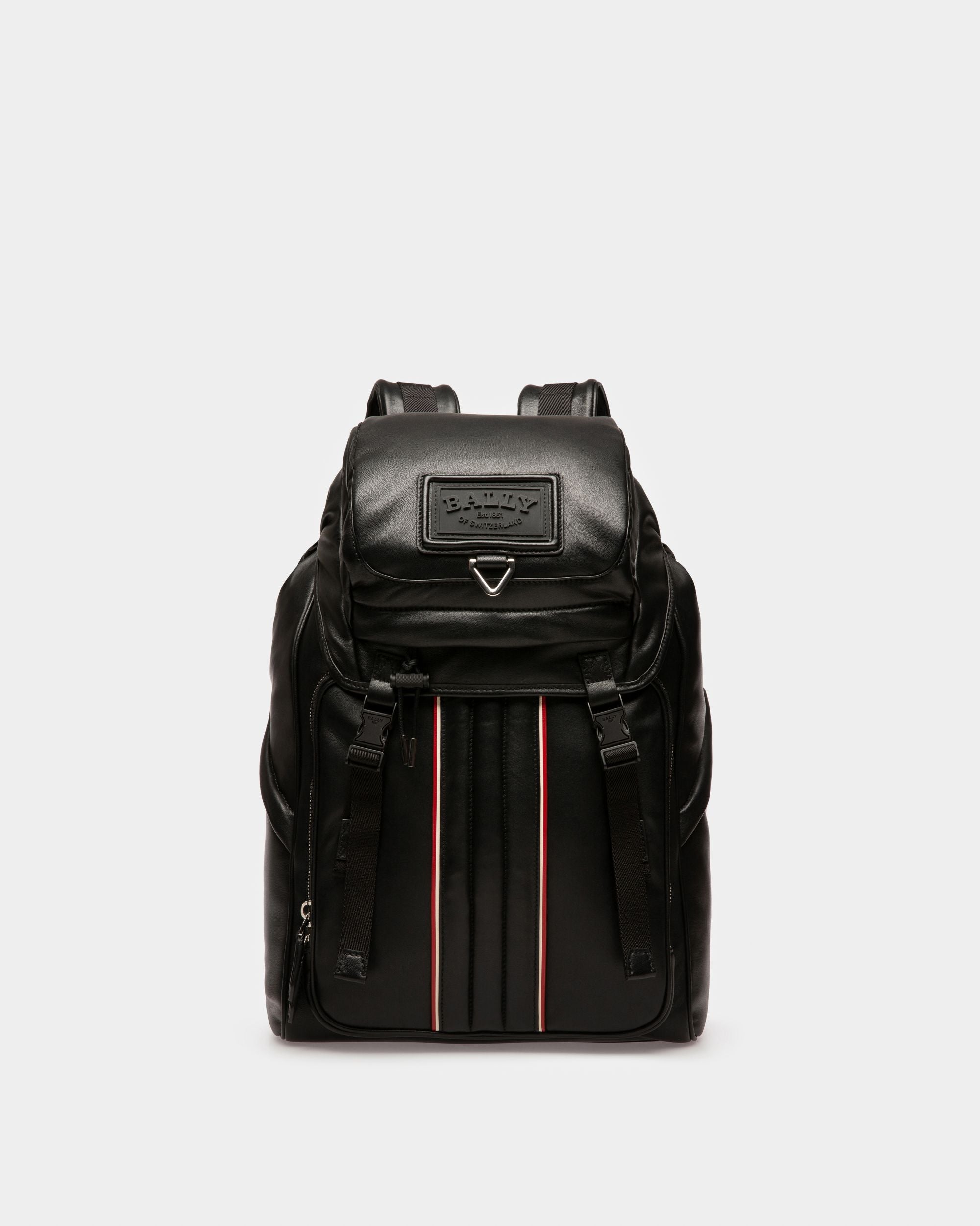 Athor Sac À Dos En Cuir Noir - Homme - Bally - 01