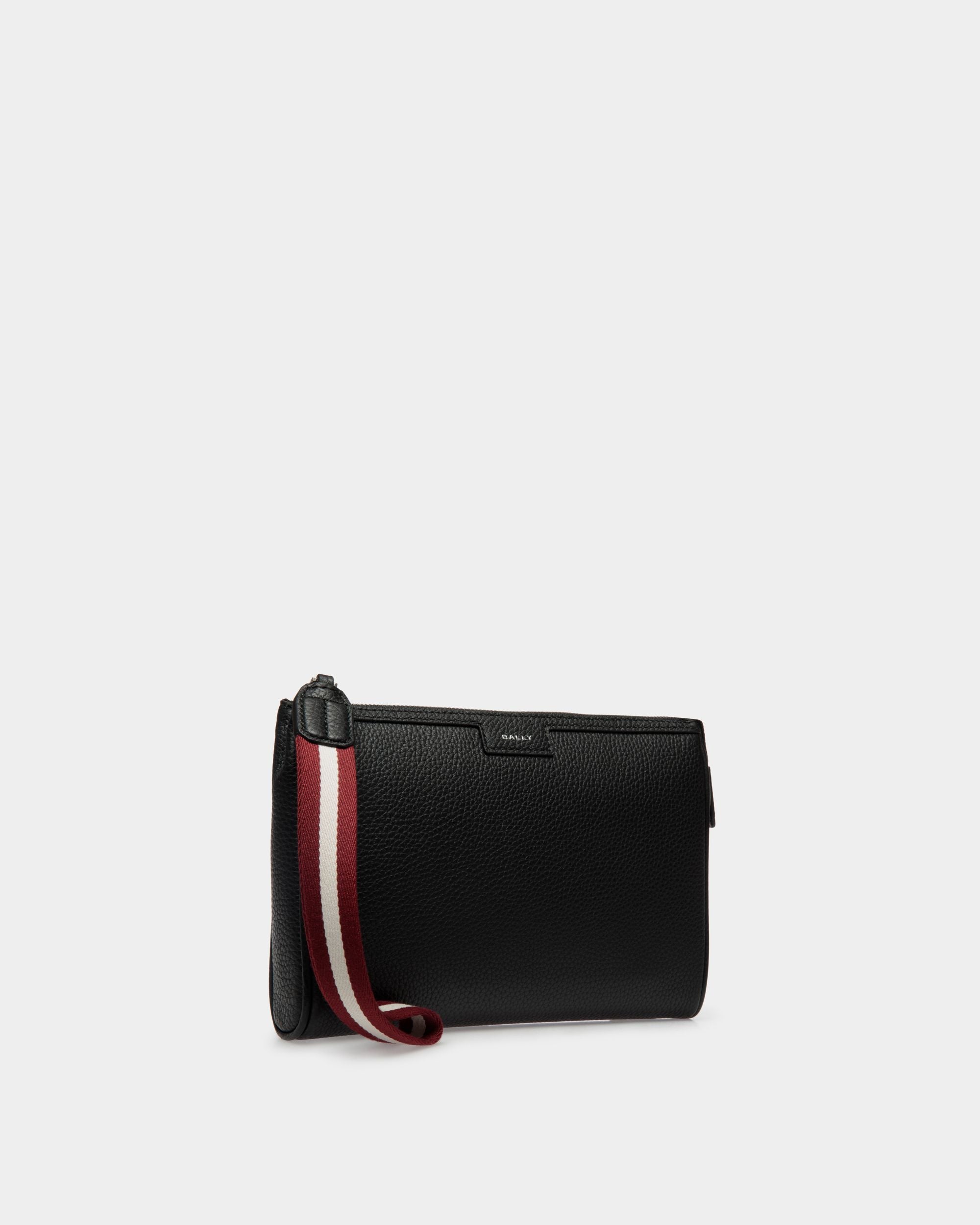 Pochette Code En Cuir Grainé Noir - Homme - Bally - 04