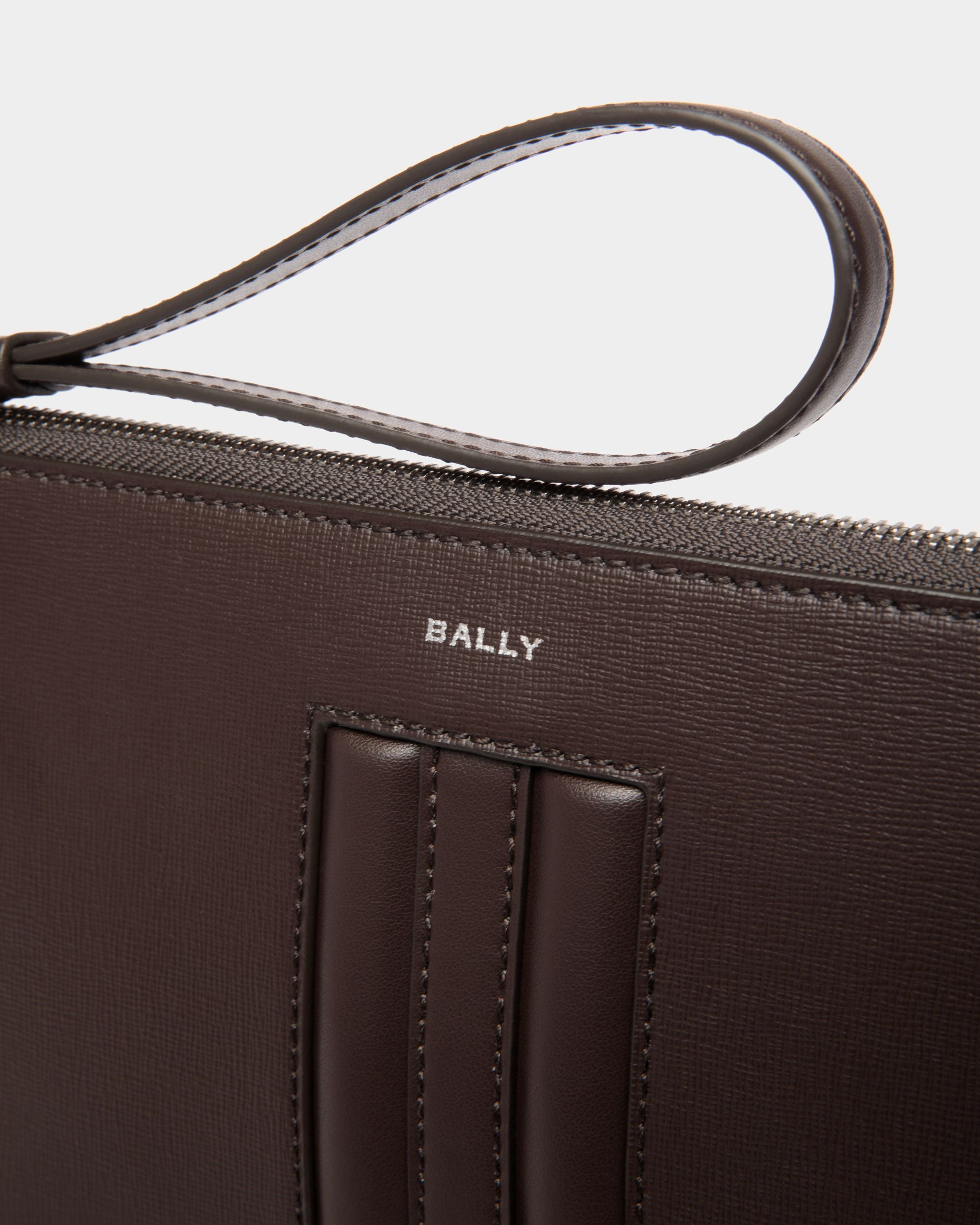 Bustina Mythos In Pelle Riciclata Color Ebano - Uomo - Bally - 05