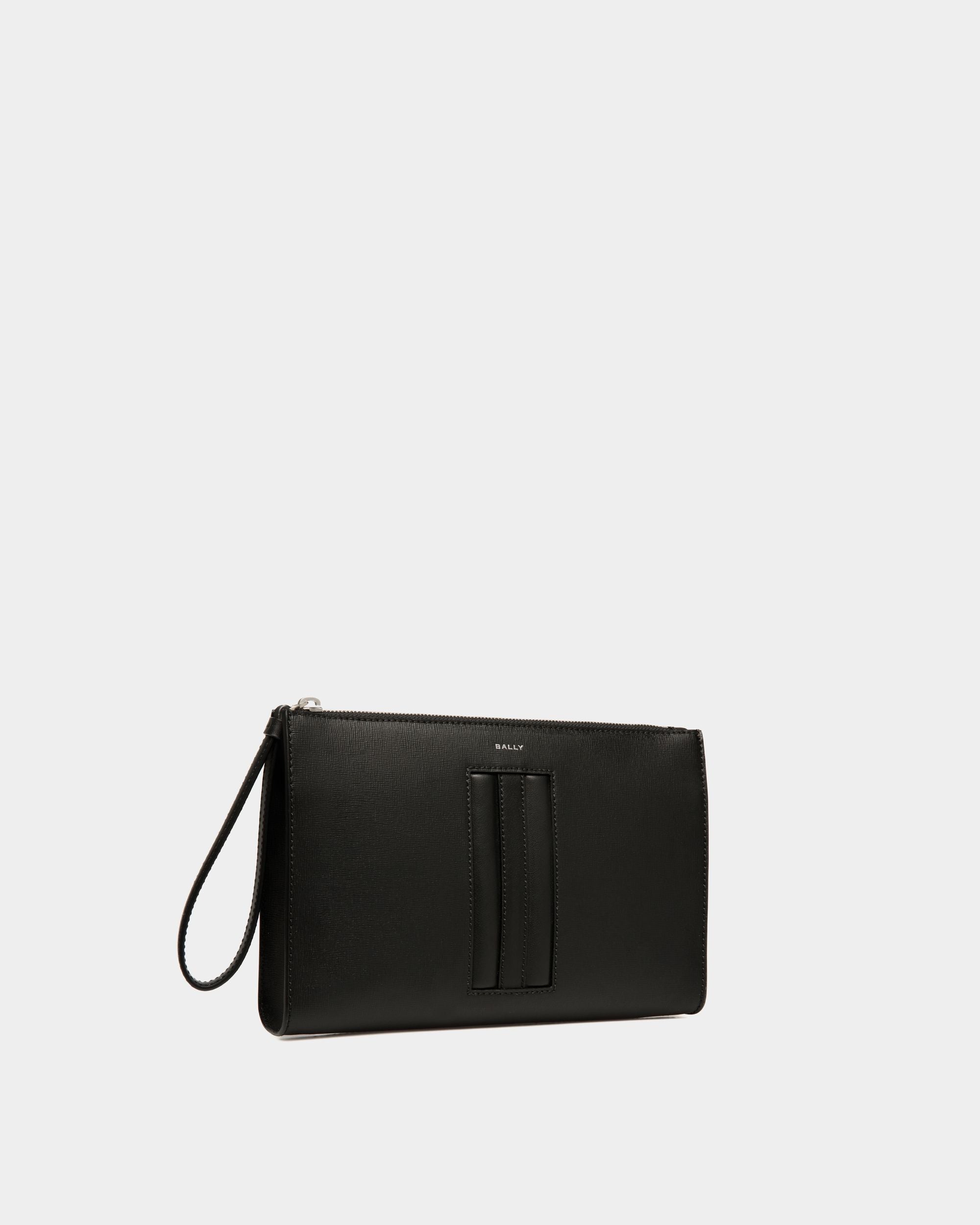 Mythos Pochette Aus Recyceltem Leder In Schwarz - Herren - Bally - 04