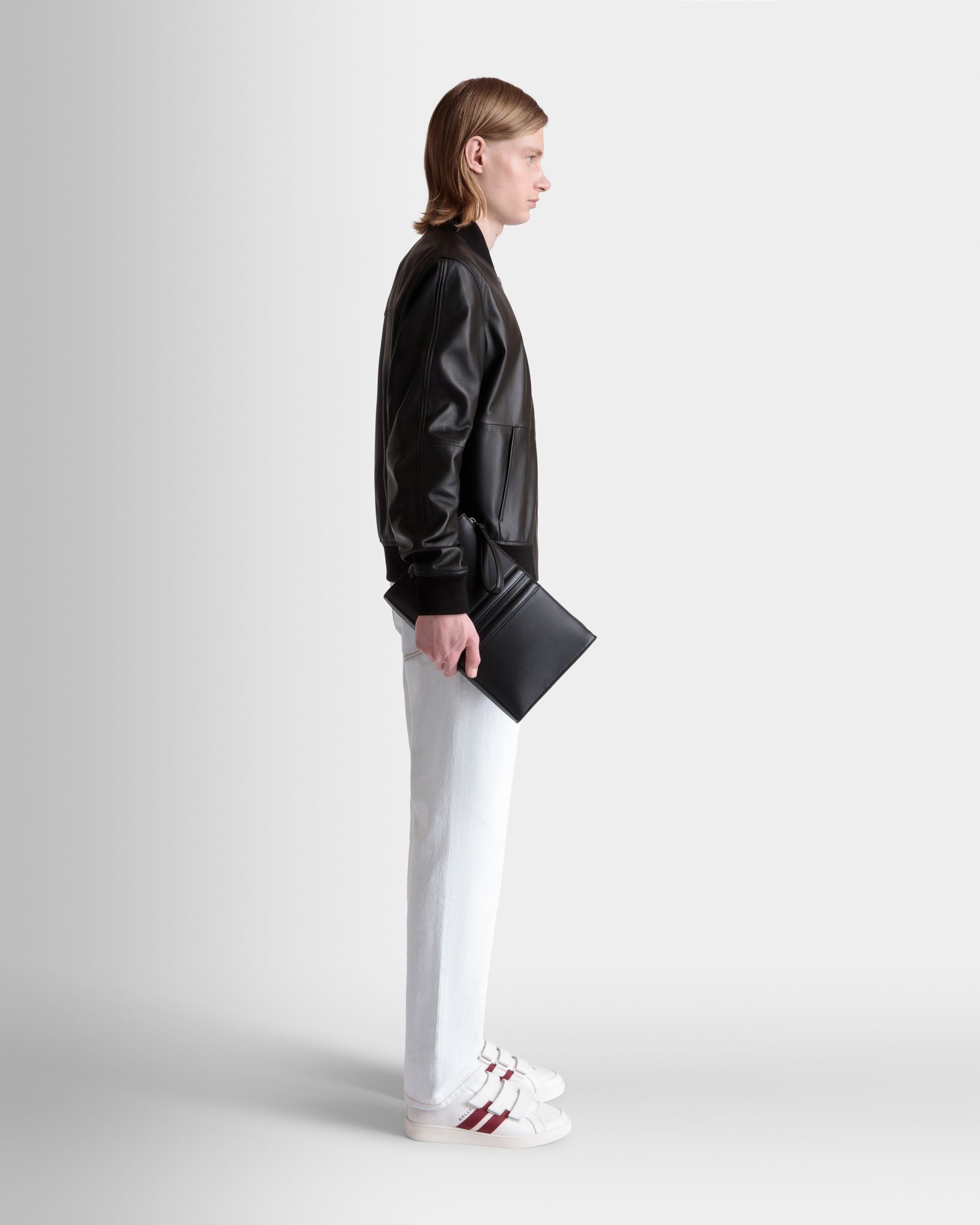 Bustina Mythos In Pelle Riciclata Nera - Uomo - Bally - 02