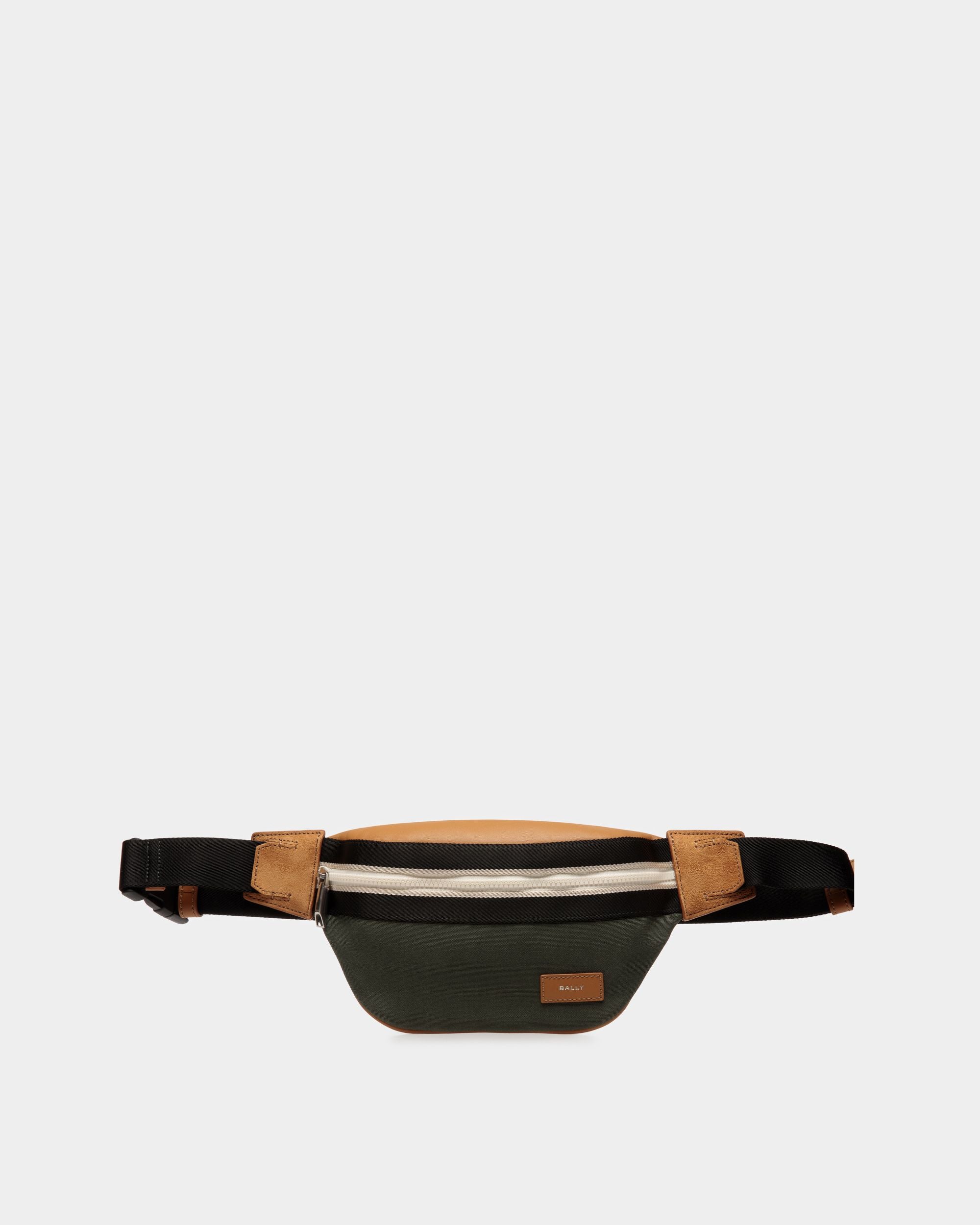 Marsupio Ribbon In Tessuto Nero E Verde - Uomo - Bally - 01