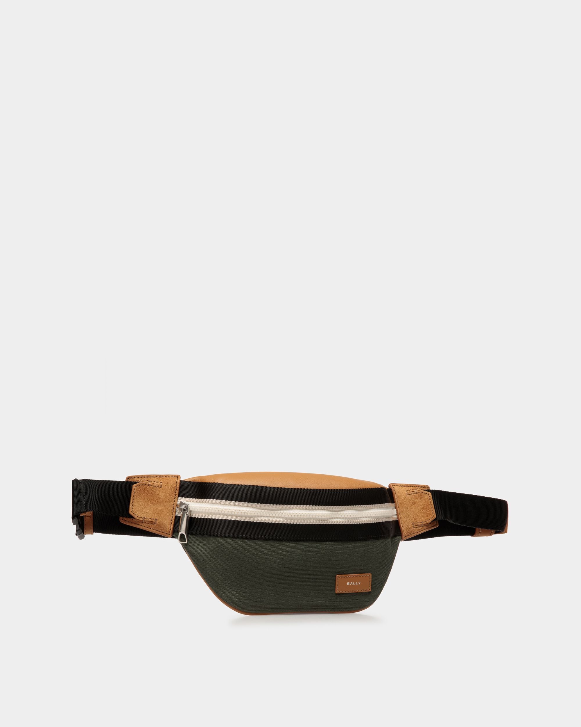Marsupio Ribbon In Tessuto Nero E Verde - Uomo - Bally - 03