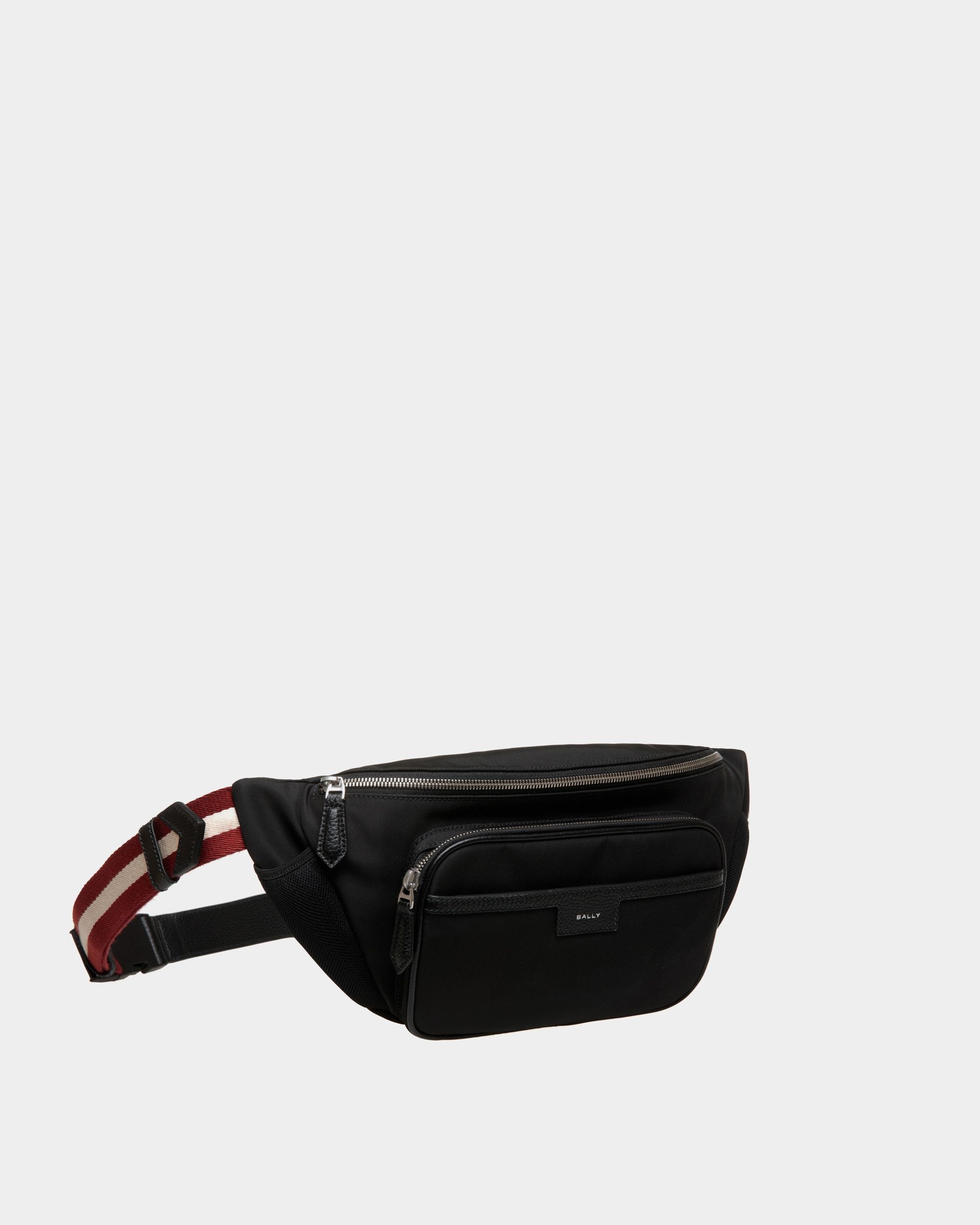 Sac Banane Code En Nylon Noir - Homme - Bally - 02