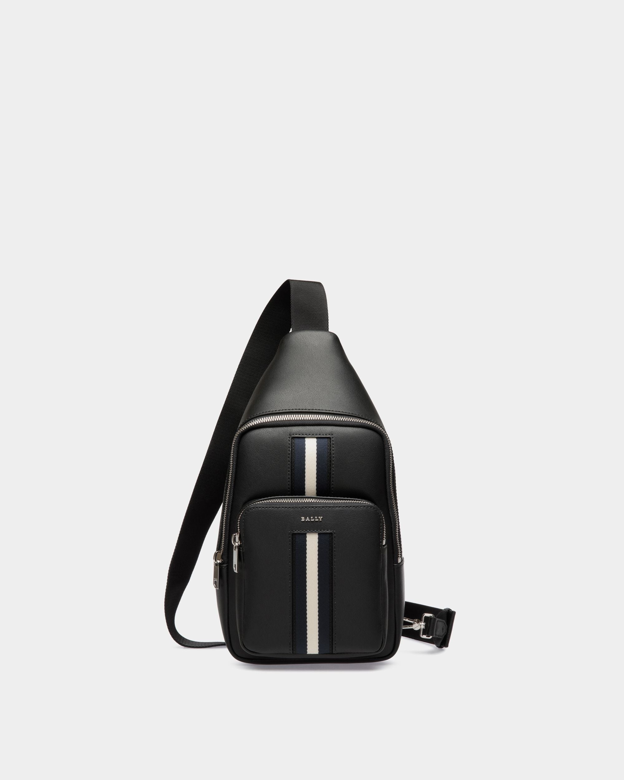 Sling Bag En Cuir Noir - Homme - Bally - 01